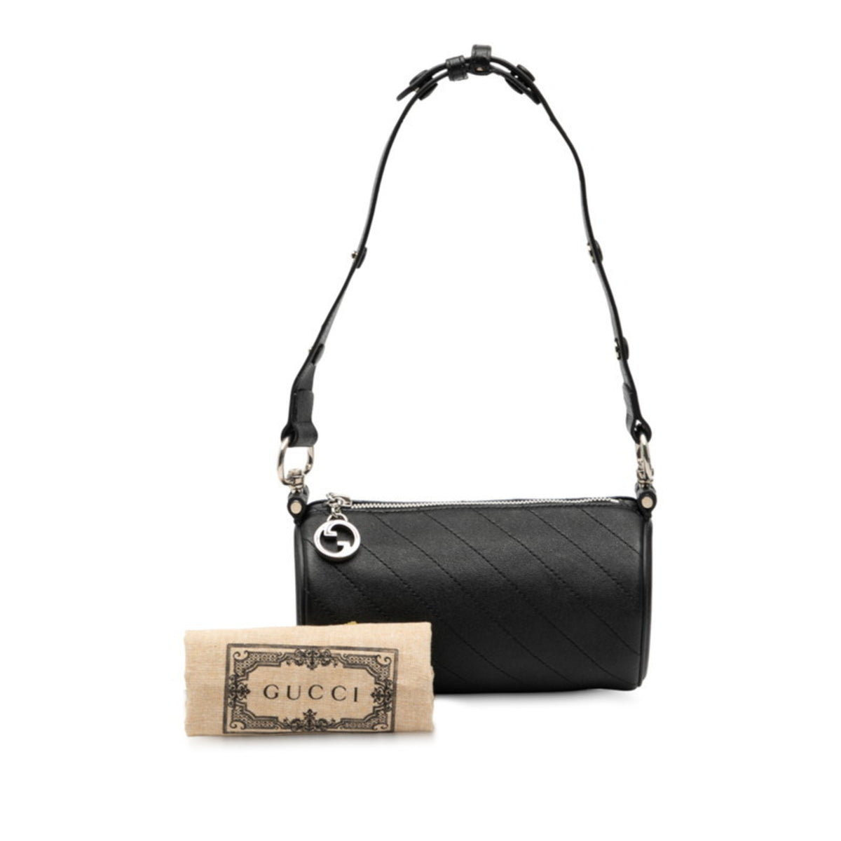 Gucci Black Leather Shoulder Bag (Pre-Owned)
