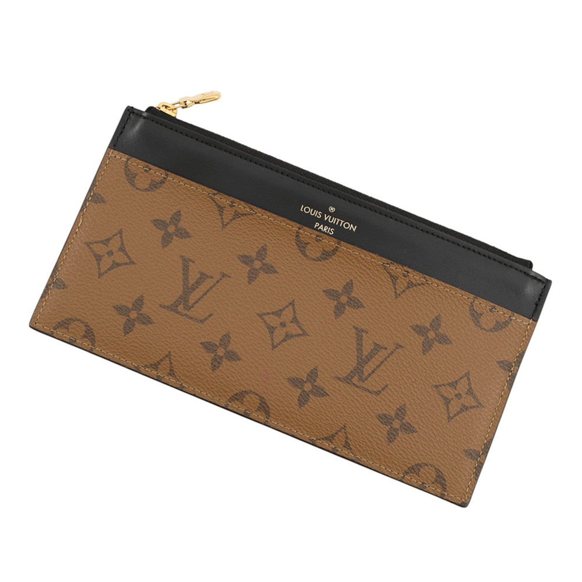 Louis Vuitton Monogram Reverse Black Noir Monogram Reverse Coin Purse/Coin Case (Pre-Owned)