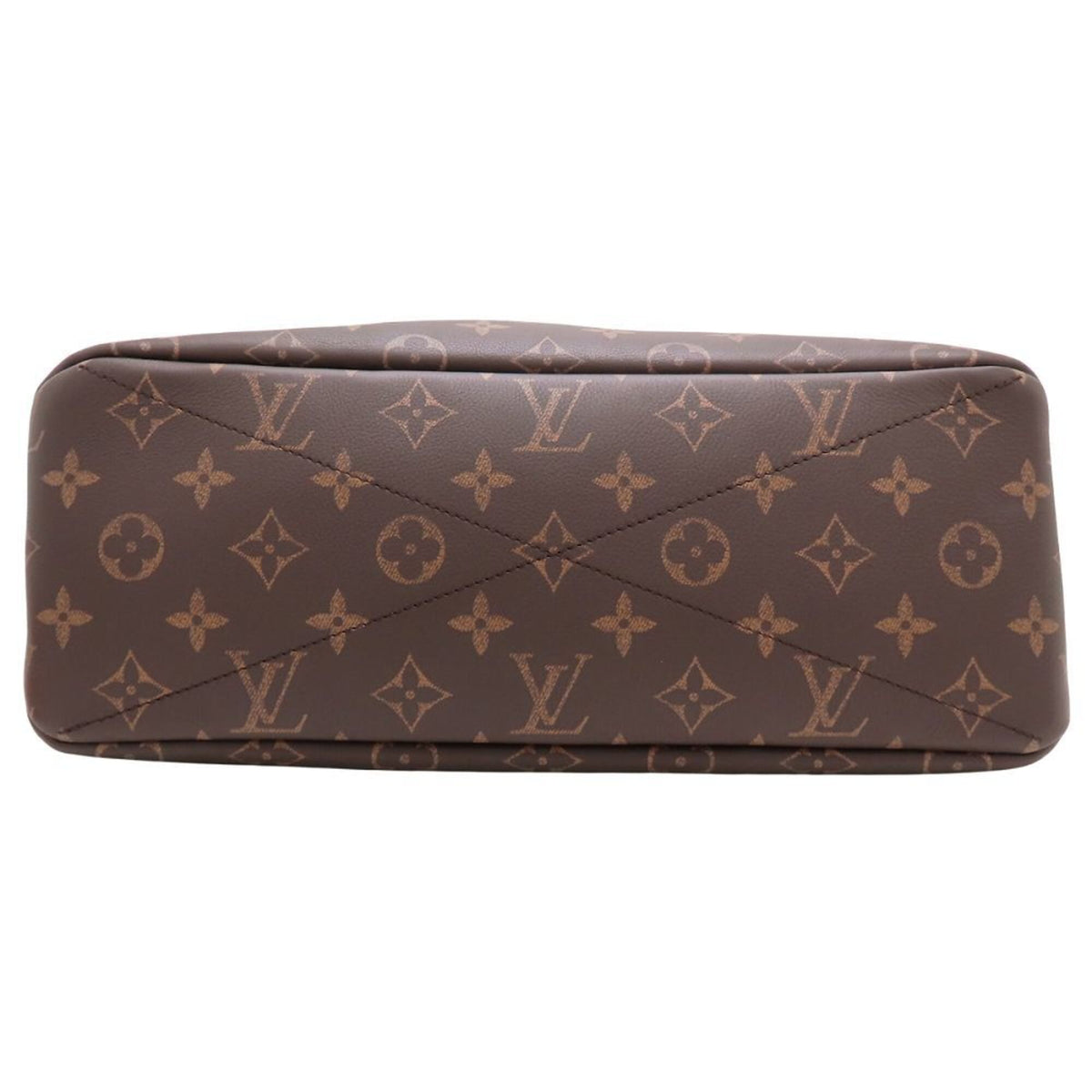 Louis Vuitton Monogram Brown Leather Tote Bag (Pre-Owned)
