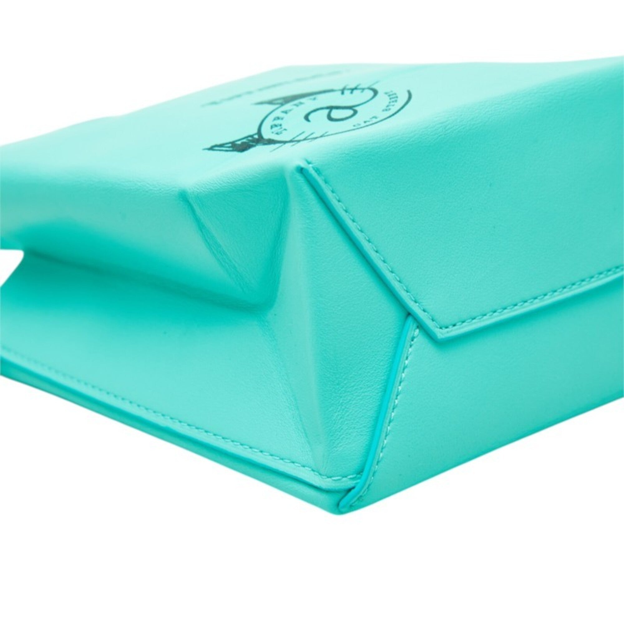 Tiffany Blue Leather Shoulder Bag (Pre-Owned)