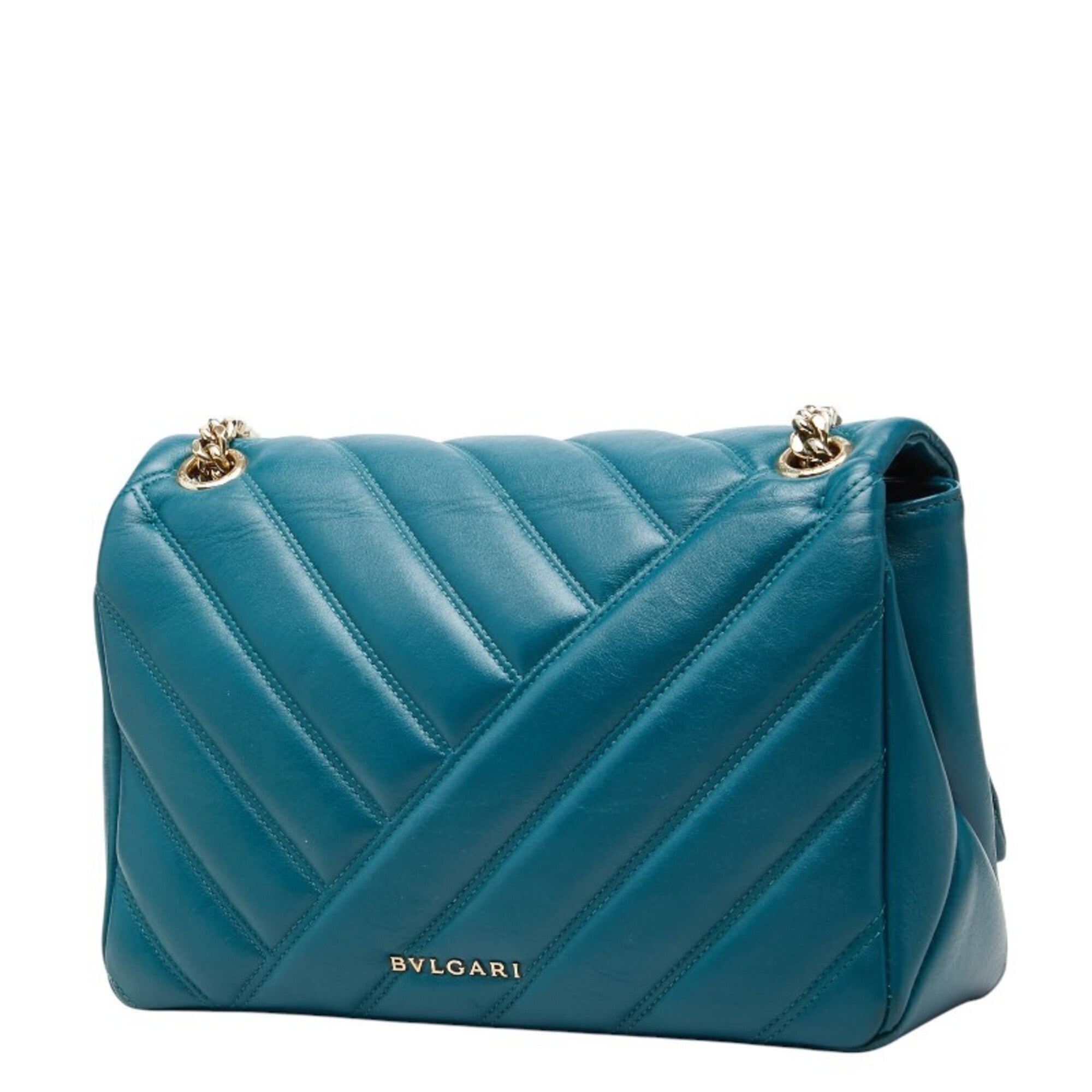 Bvlgari Green Leather Shoulder Bag (Pre-Owned)