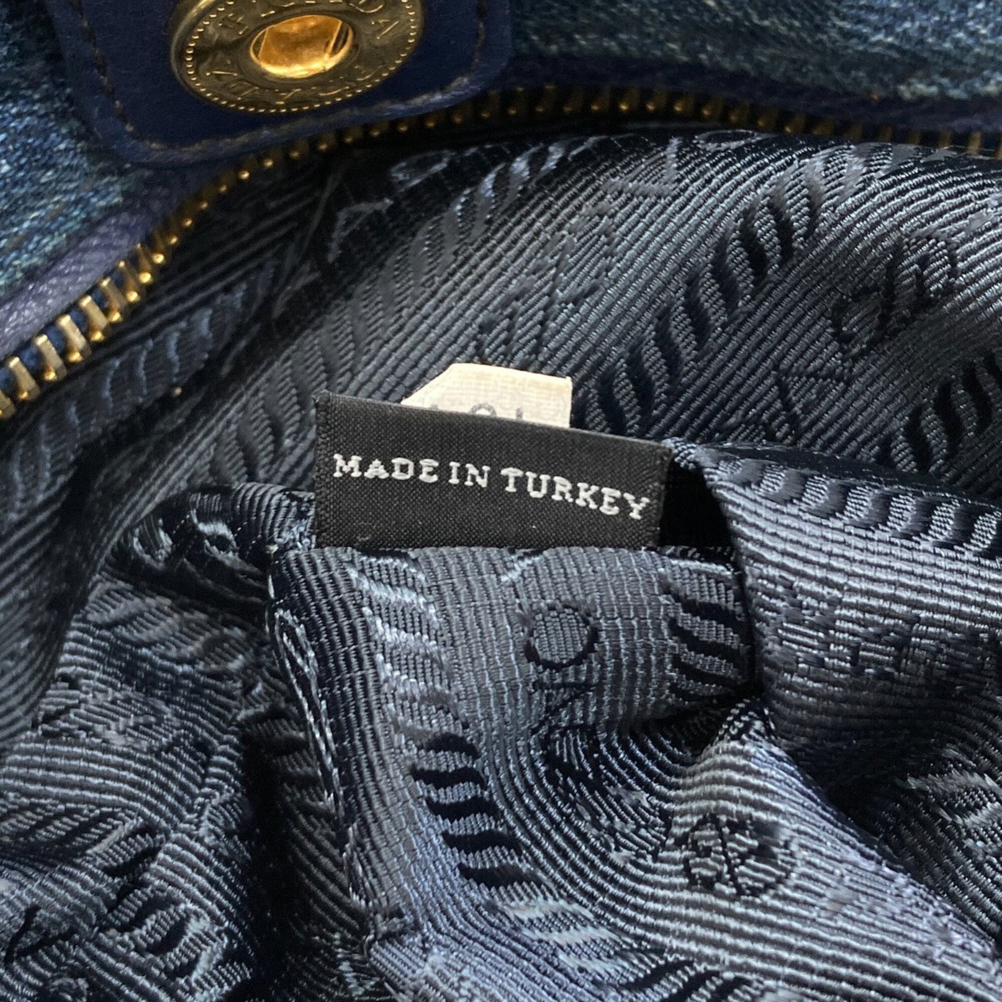 Prada Blue Denim Tote Bag (Pre-Owned)