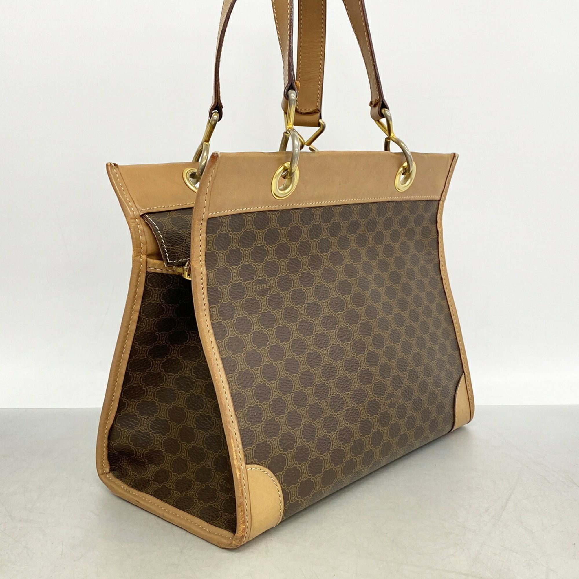 Celine Brown Pvc Handbag (Pre-Owned)