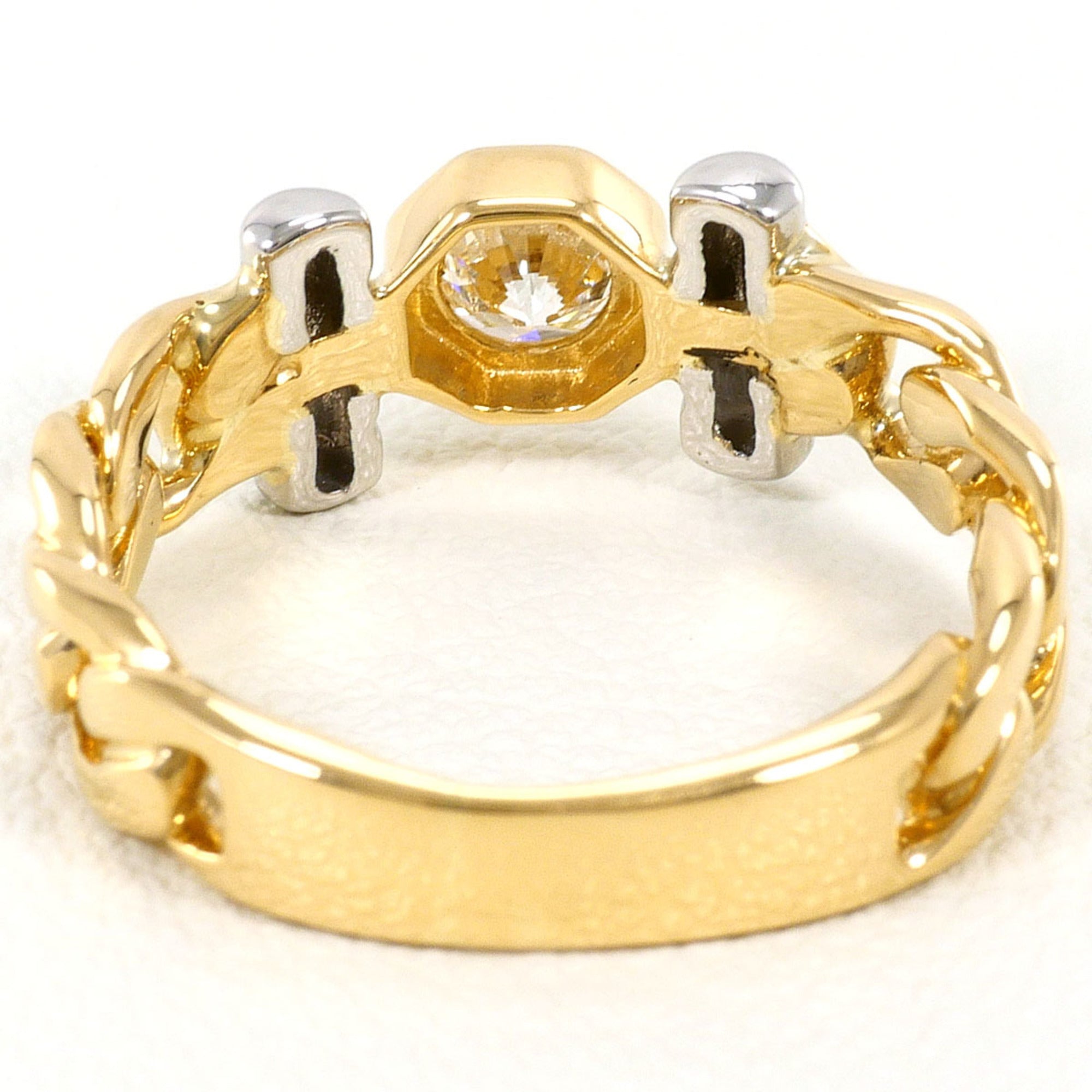 Unbranded Platinum Yellow Gold Yellow Gold (18K) Platinum 900 Band Ring (Pre-Owned)