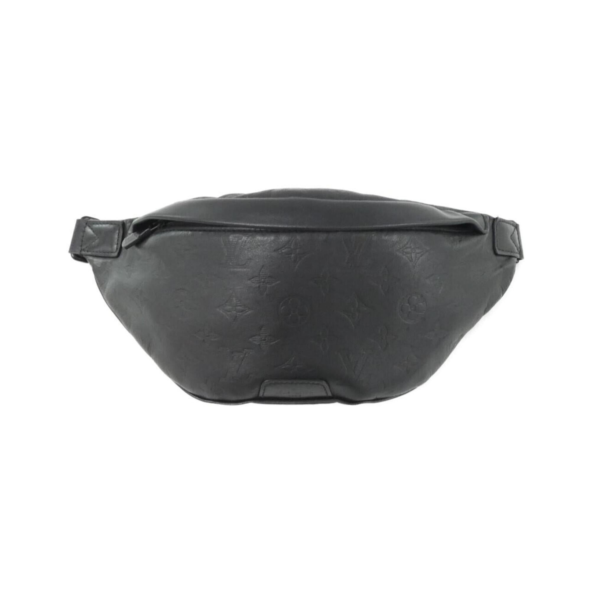 Louis Vuitton Black Leather Shoulder Bag (Pre-Owned)