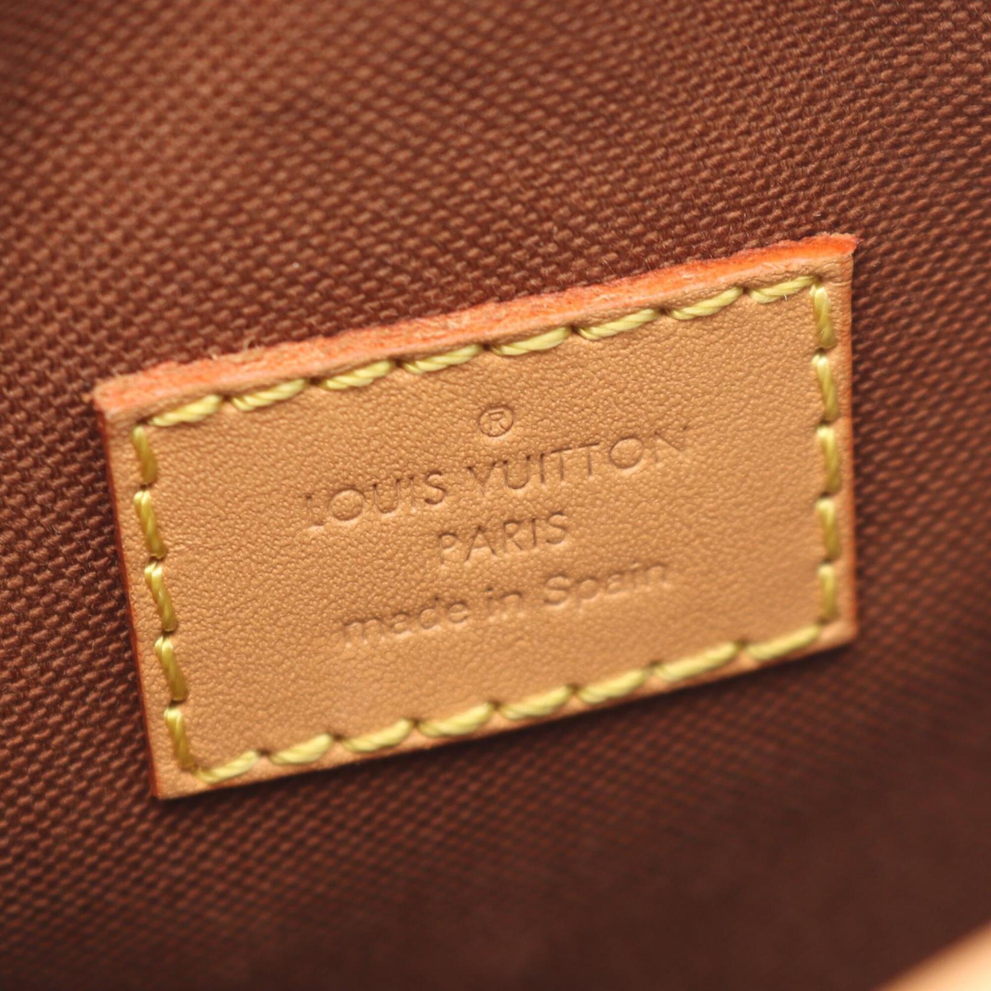 Louis Vuitton Monogram Brown Coated Canvas Leather Shoulder Bag (Pre-Owned)