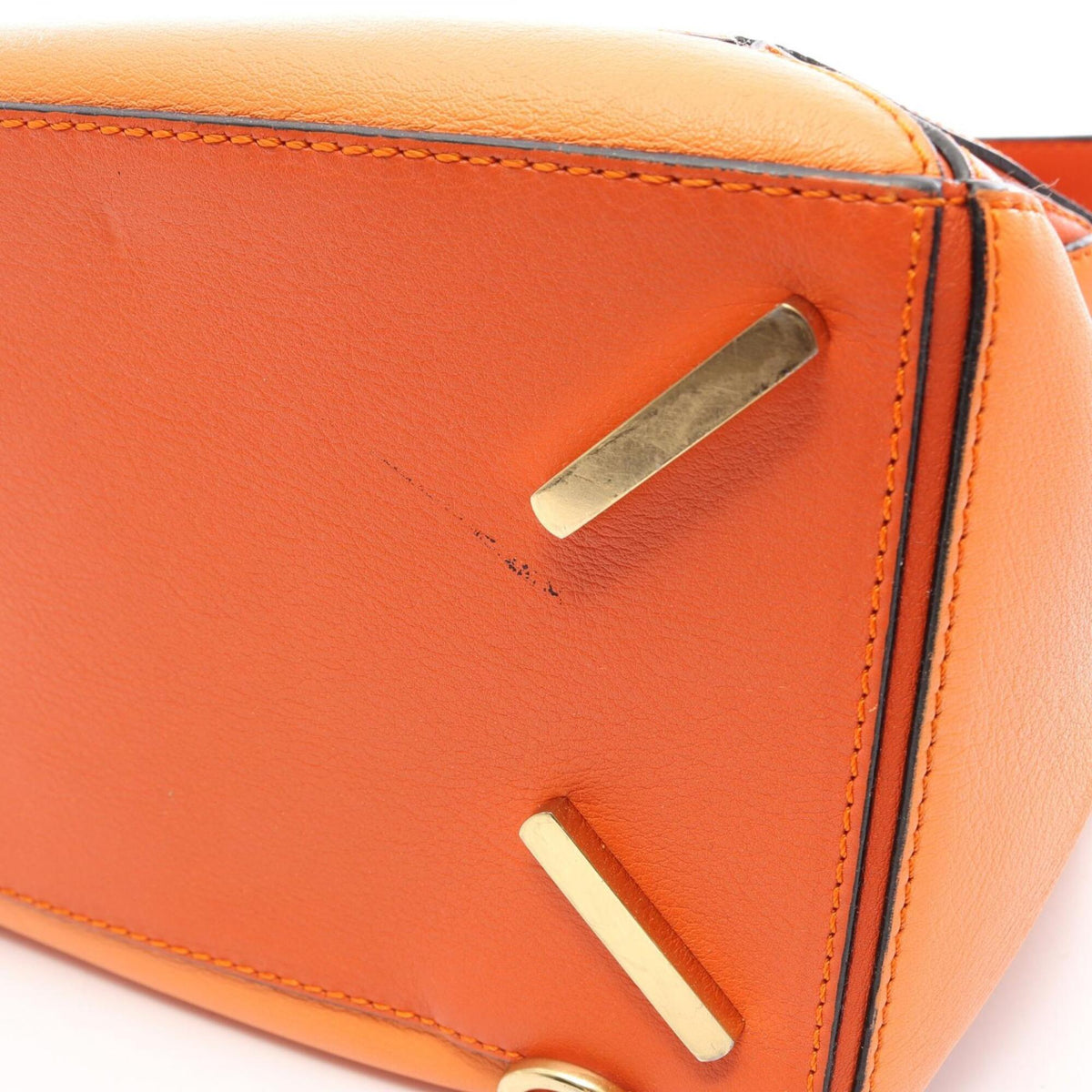 Loewe Orange Leather Handbag (Pre-Owned)