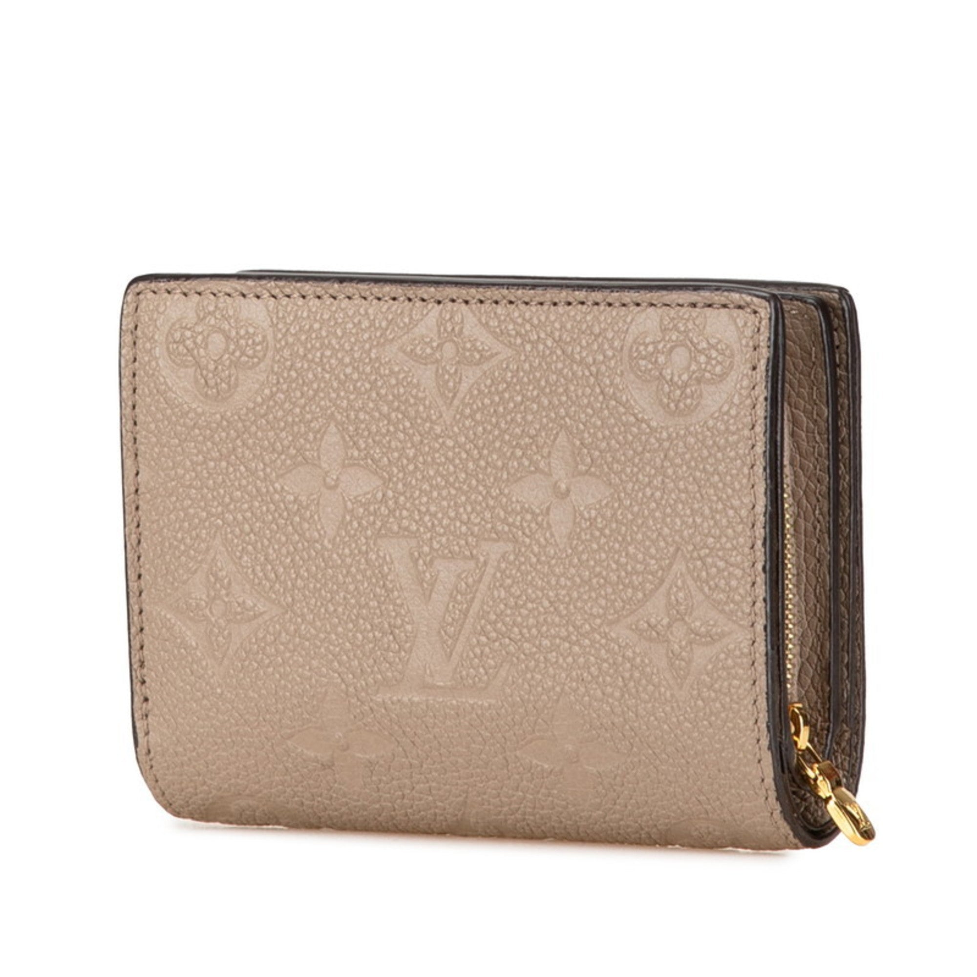 Louis Vuitton Beige Tourterelle Leather Wallet (Bi-Fold) (Pre-Owned)