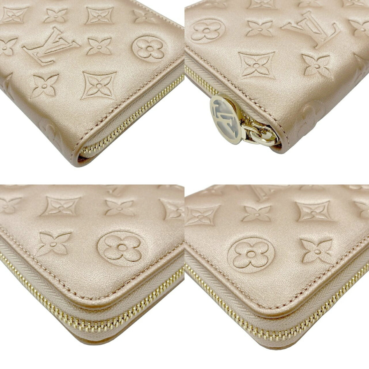 Louis Vuitton Rose Gold Monogram Long Wallet (Bi-Fold) (Pre-Owned)