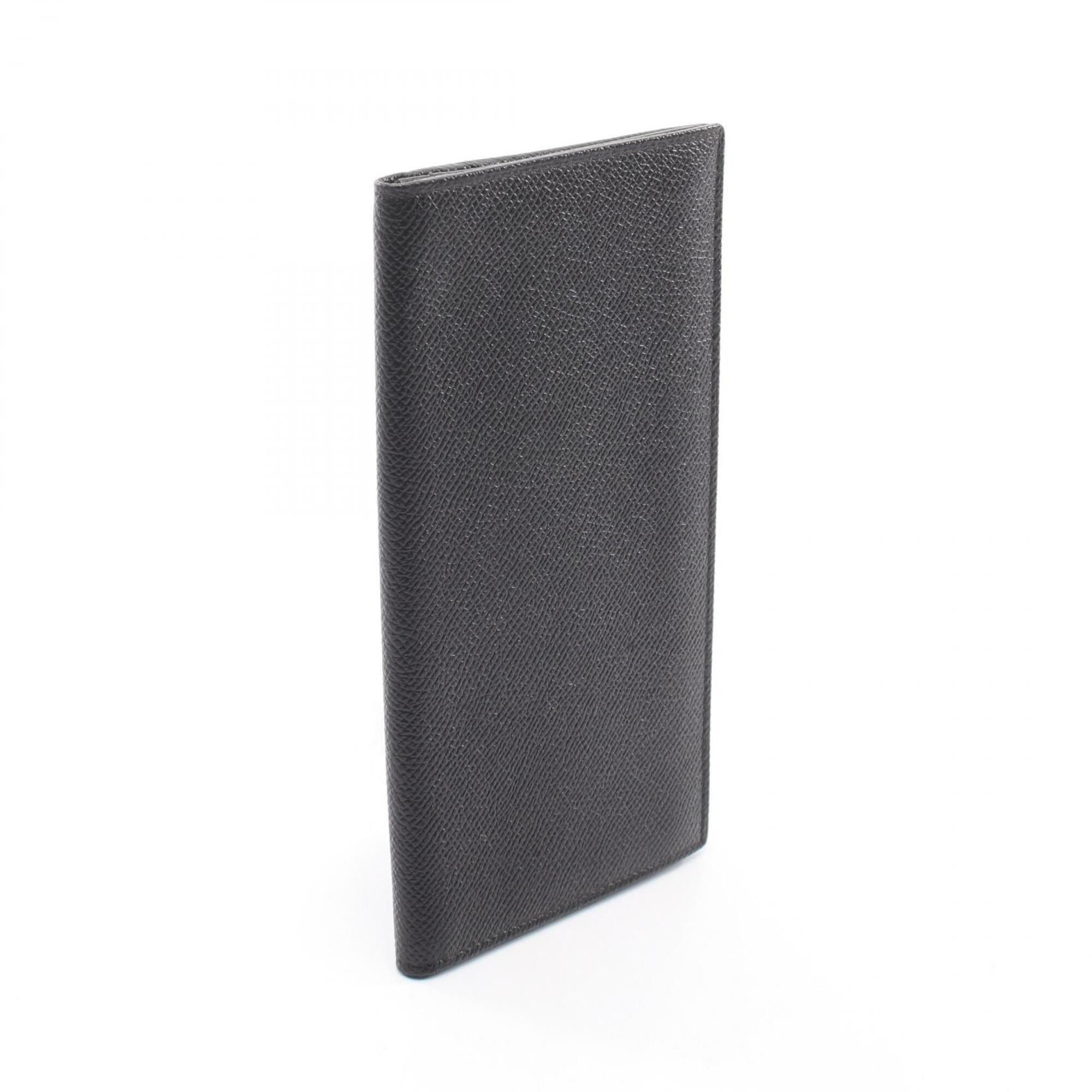 Bvlgari Black Leather Long Wallet (Bi-Fold) (Pre-Owned)