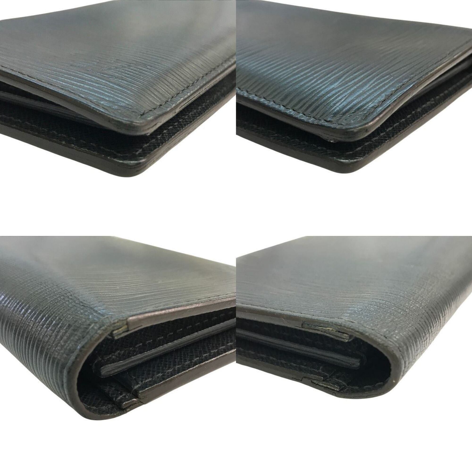 Louis Vuitton Epi Noir Long Wallet (Bi-Fold) (Pre-Owned)