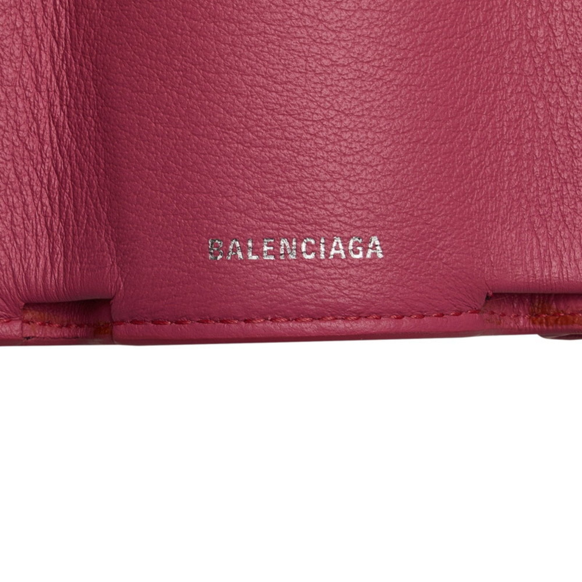 Balenciaga Pink Leather Wallet (Bi-Fold) (Pre-Owned)