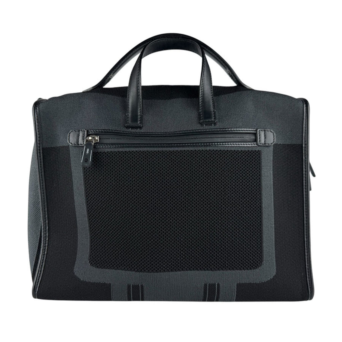 Fendi Black Nylon Leather Handbag (Pre-Owned)