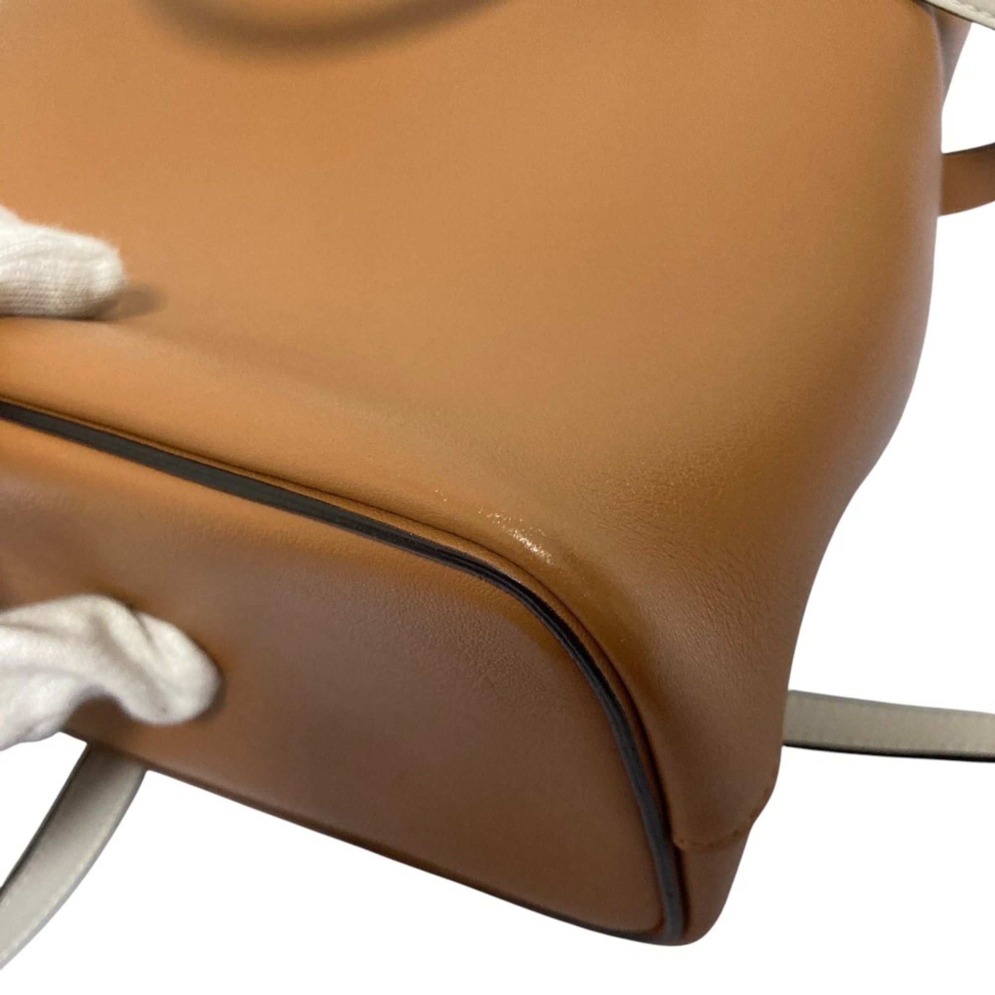 Celine Brown Leather Handbag Shoulder Bag (Pre-Owned)