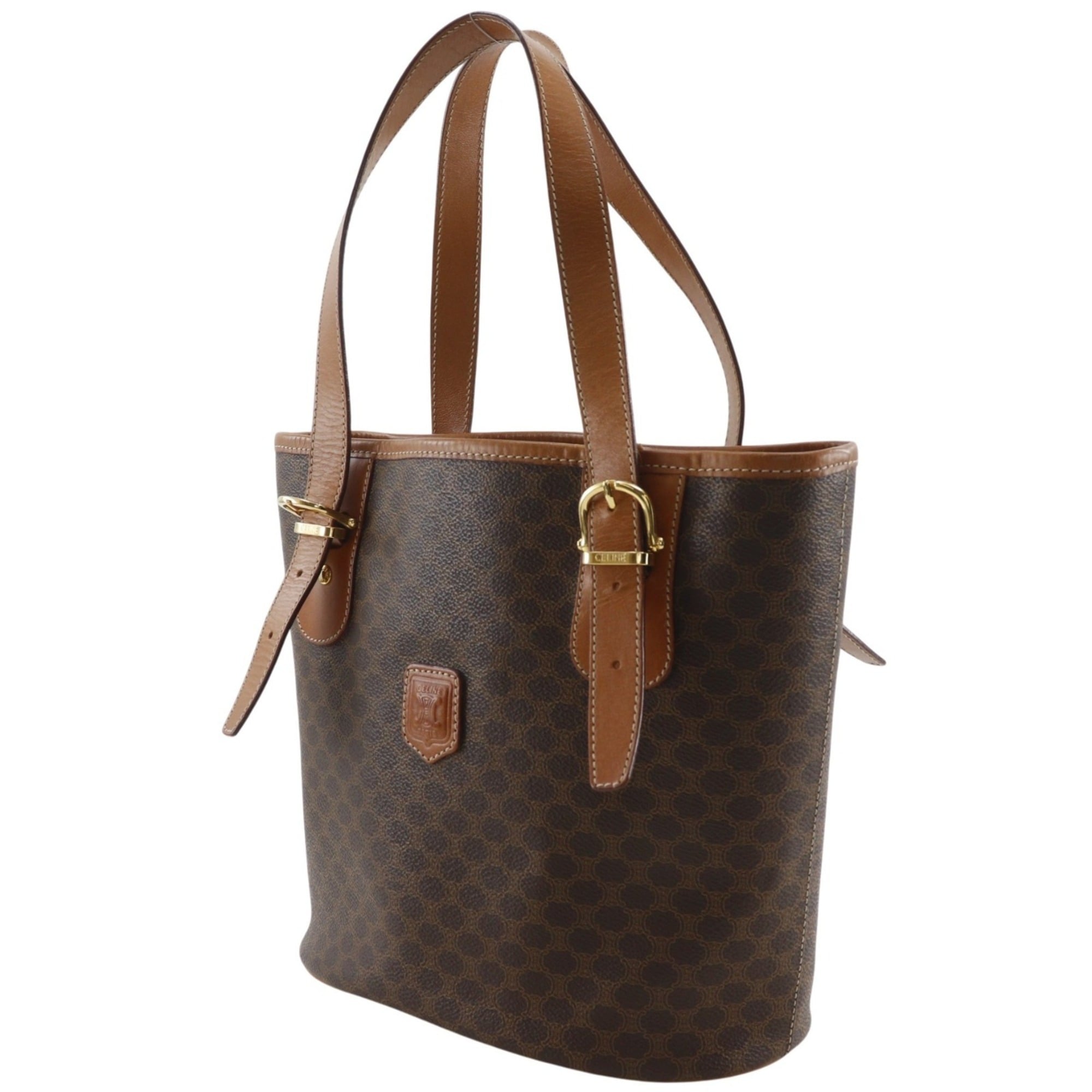Celine Brown Pvc Tote Bag (Pre-Owned)