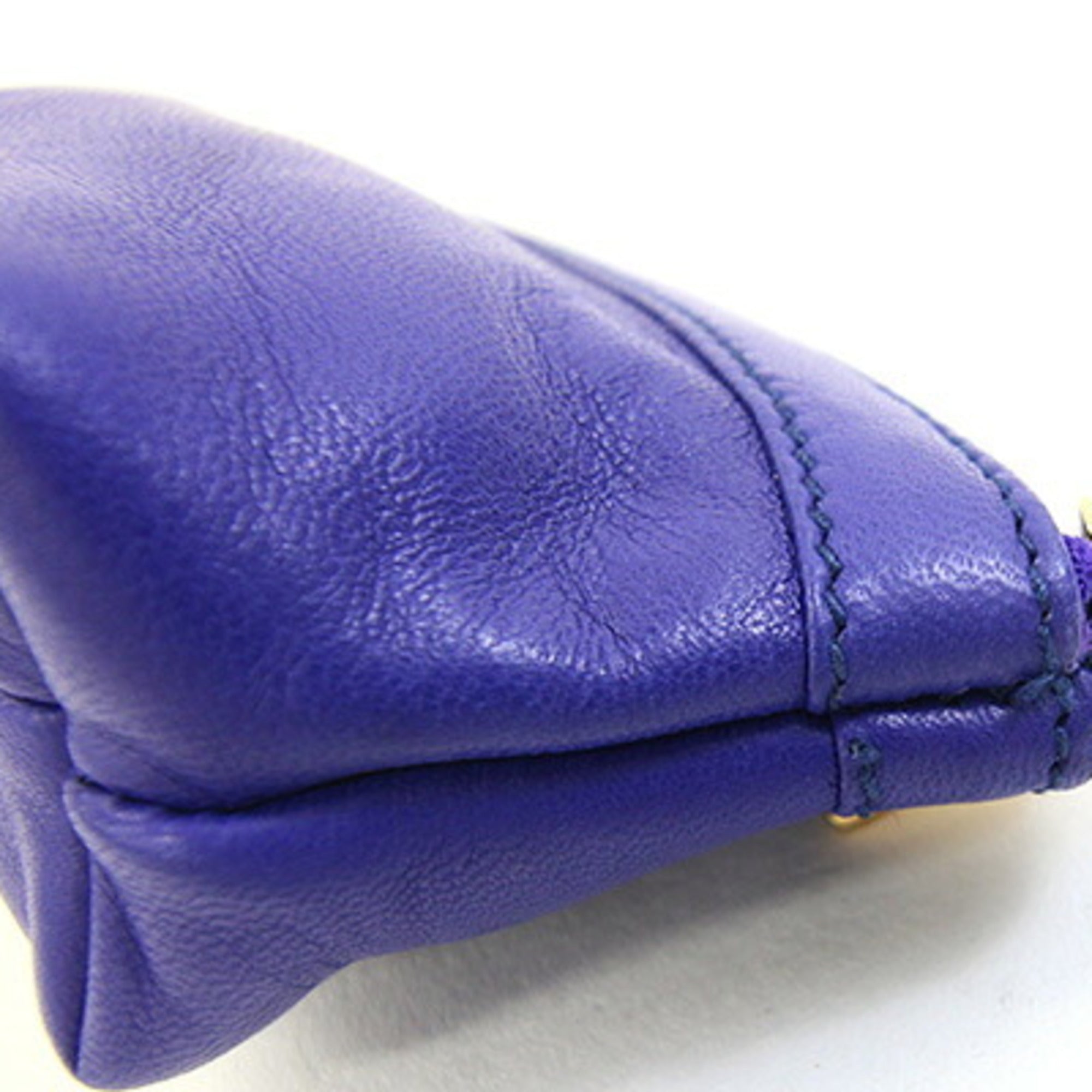 Gucci Blue Leather Coin Purse/Coin Case (Pre-Owned)