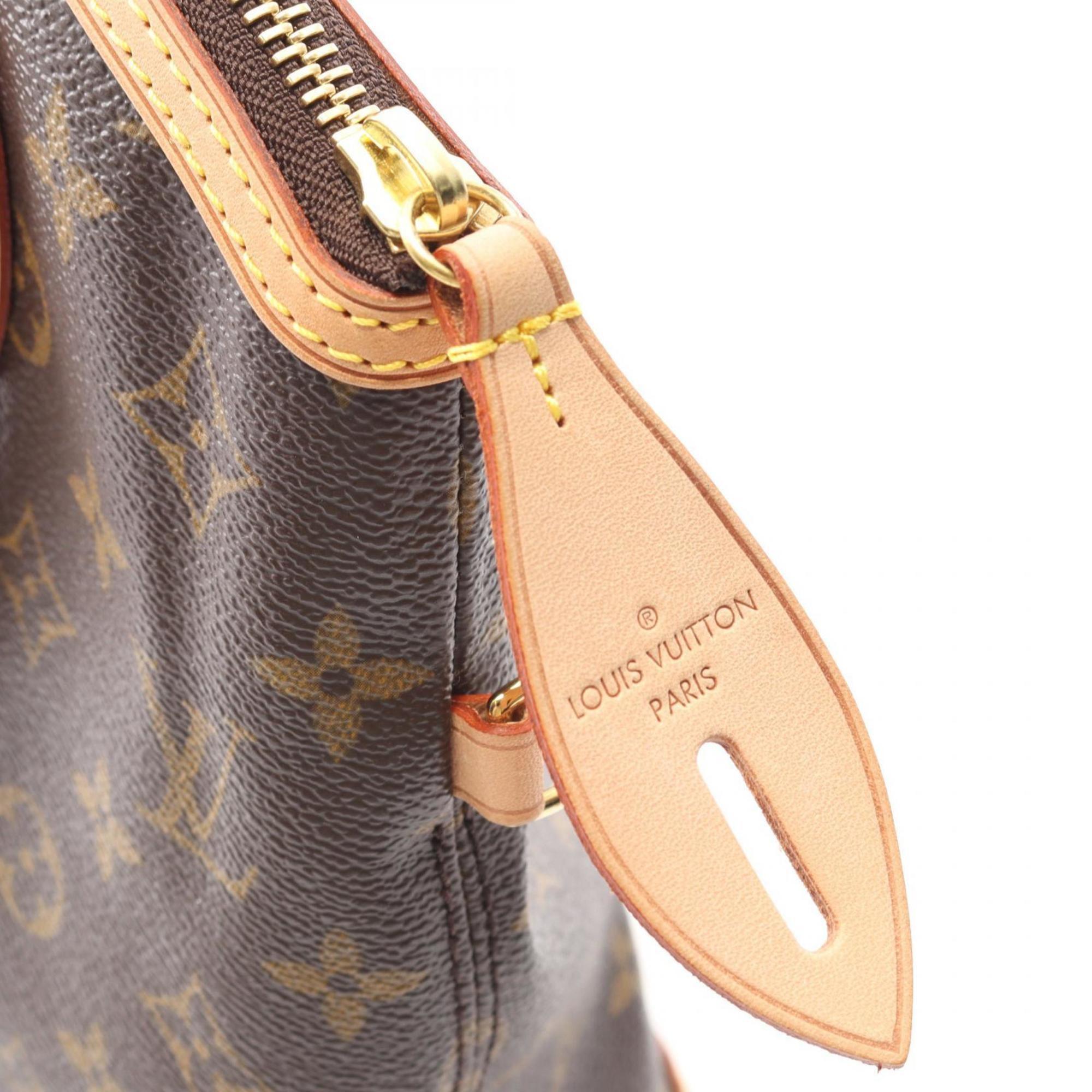 Louis Vuitton Brown Monogram Coated Canvas Leather Handbag (Pre-Owned)