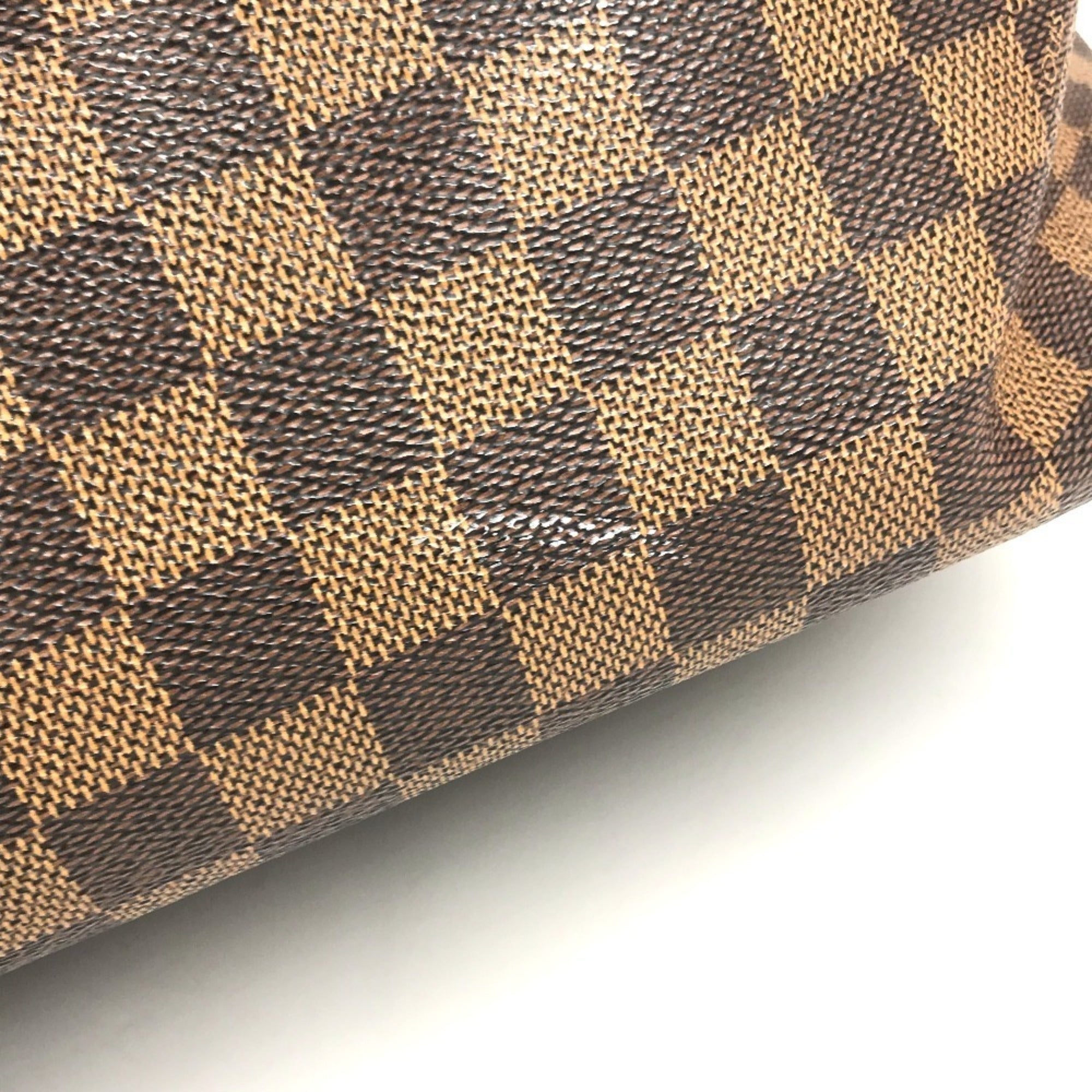 Louis Vuitton Brown Damier Canvas Boston Bag Handbag Tote Bag (Pre-Owned)
