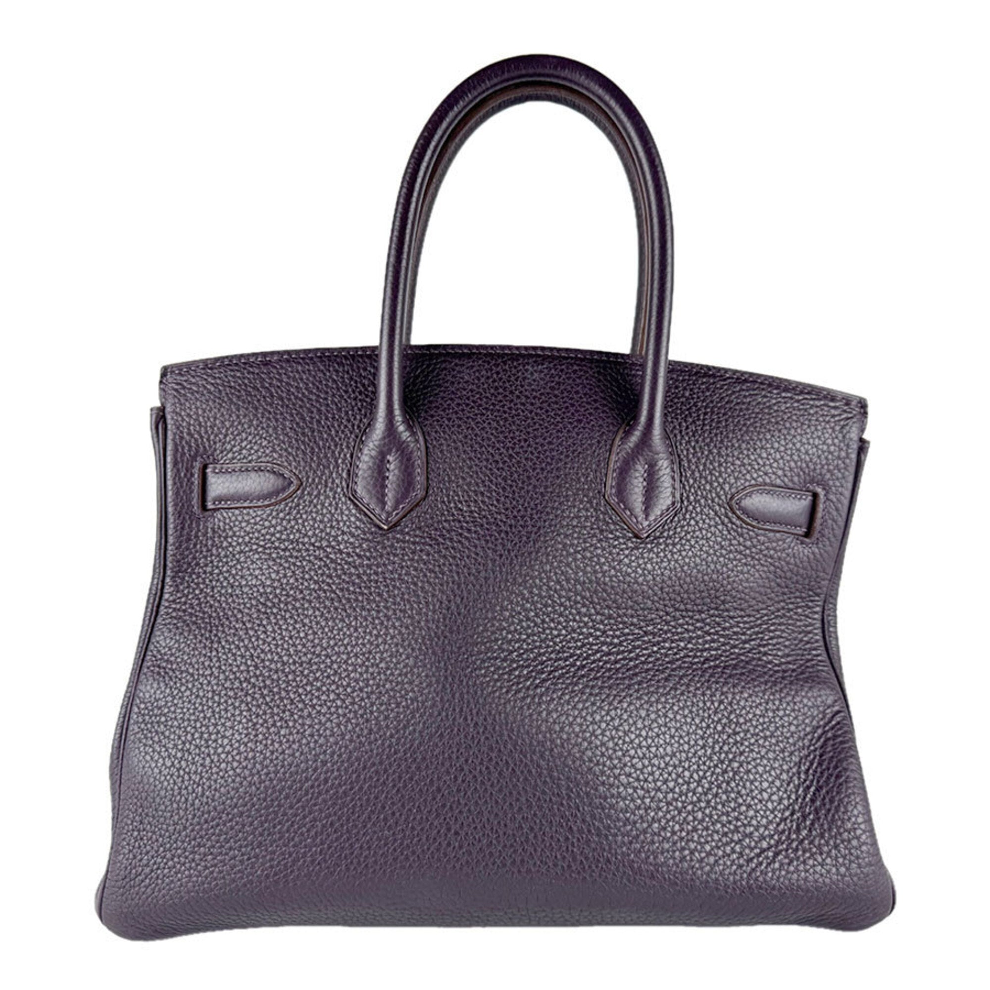 Hermes Cassis Taurillon Clemence Leather Handbag (Pre-Owned)