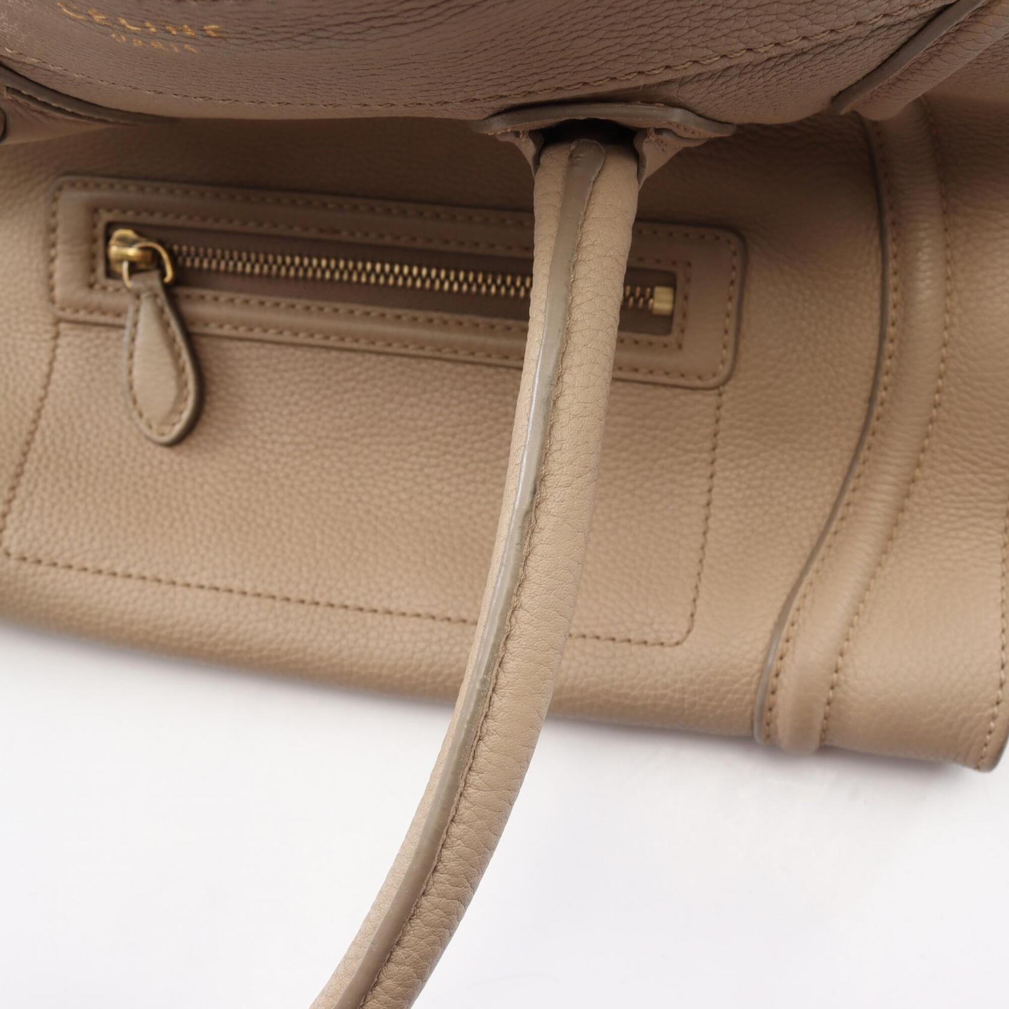 Celine Beige Leather Handbag (Pre-Owned)