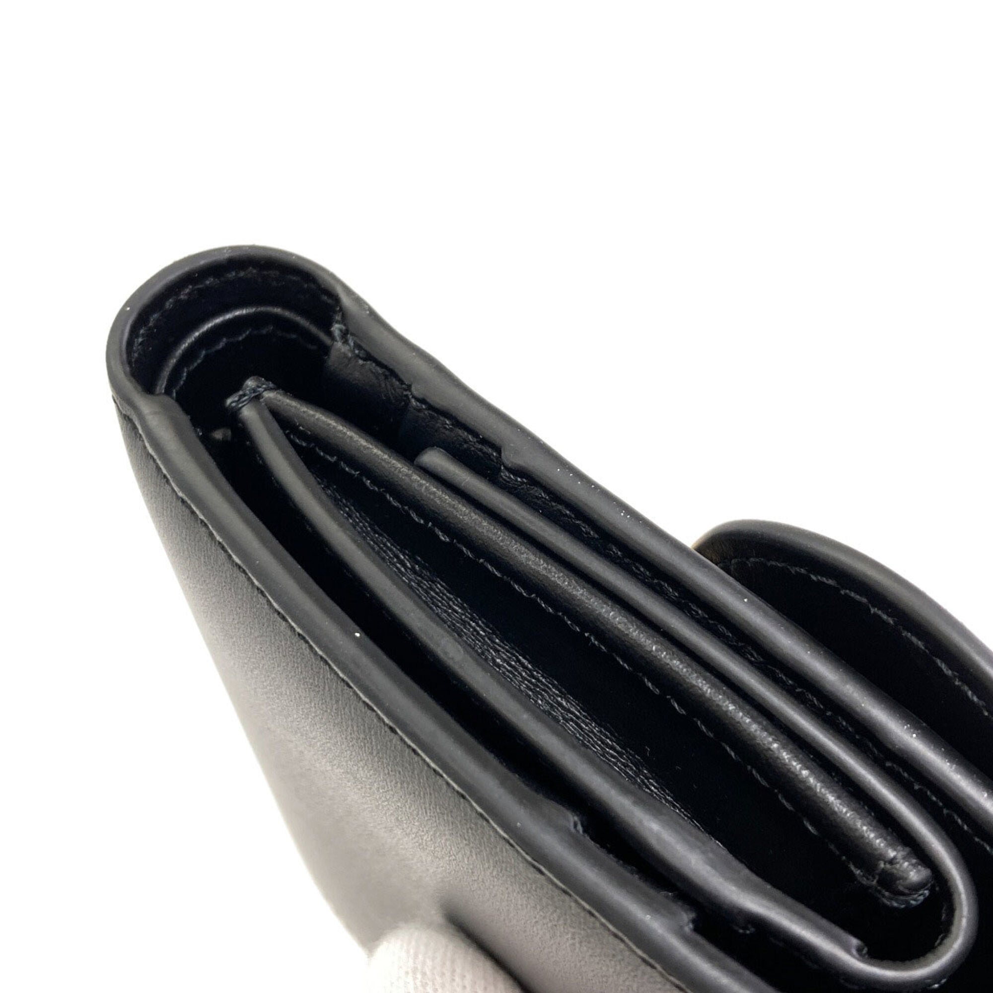 Celine Black Leather Wallet (Tri-Fold) (Pre-Owned)