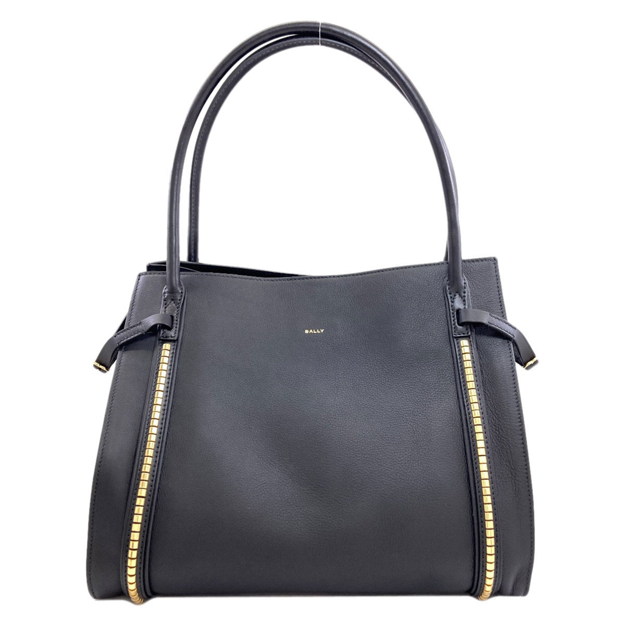 Bally Black Leather Tote Bag (Pre-Owned)
