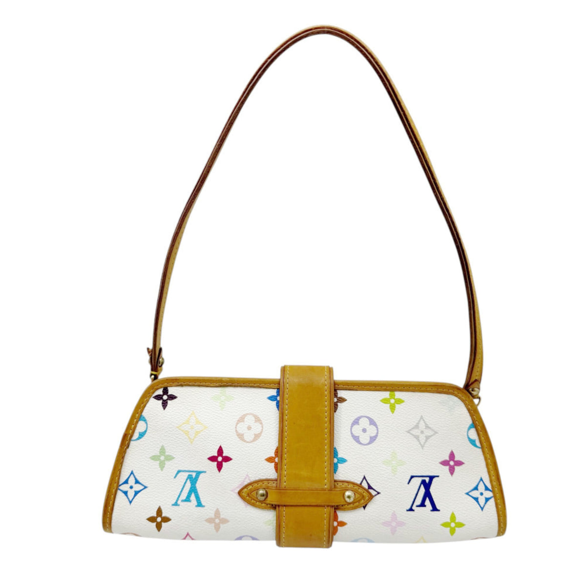 Louis Vuitton Blanc Monogram Multicolore Pouch (Pre-Owned)