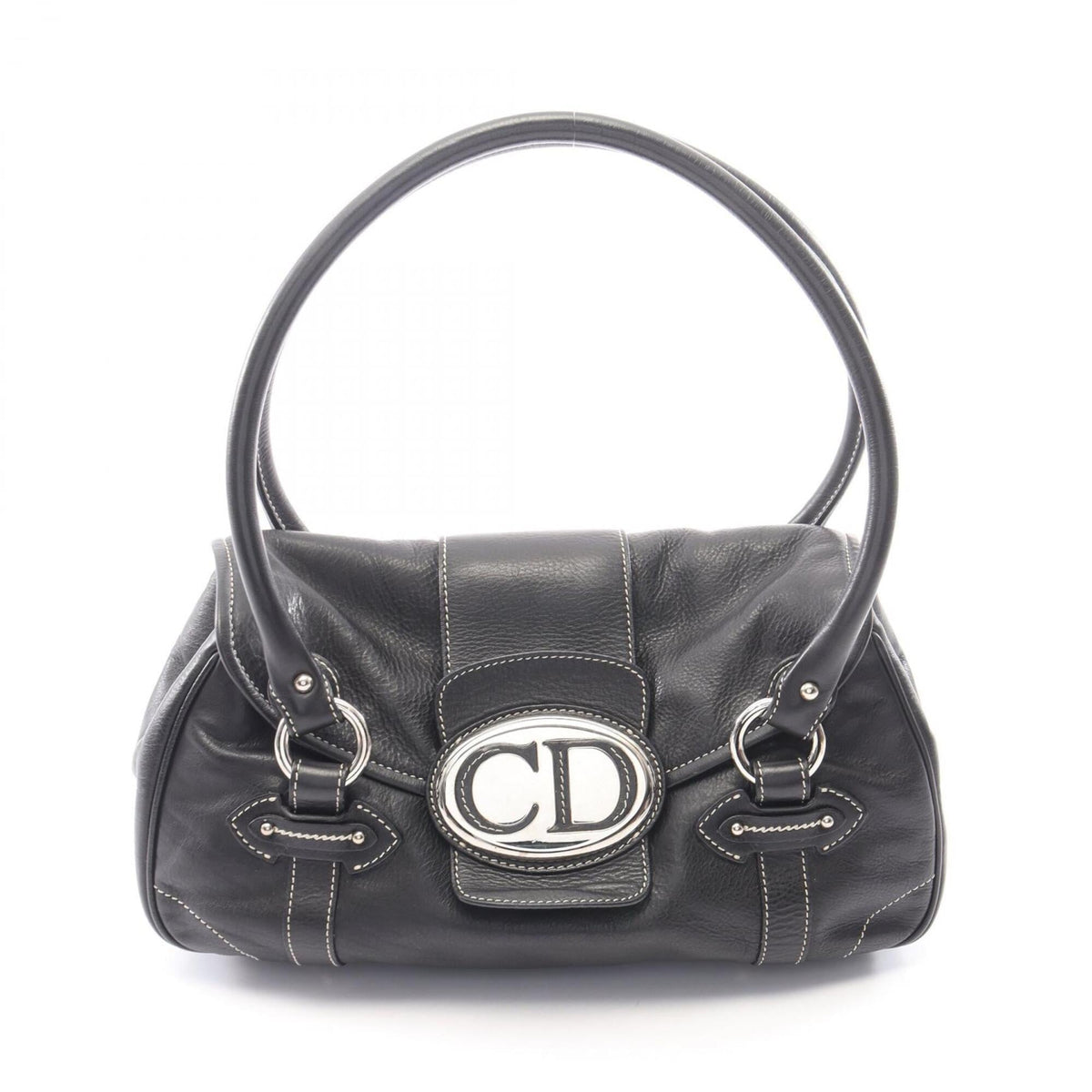Christian Dior Black Leather Handbag (Pre-Owned)