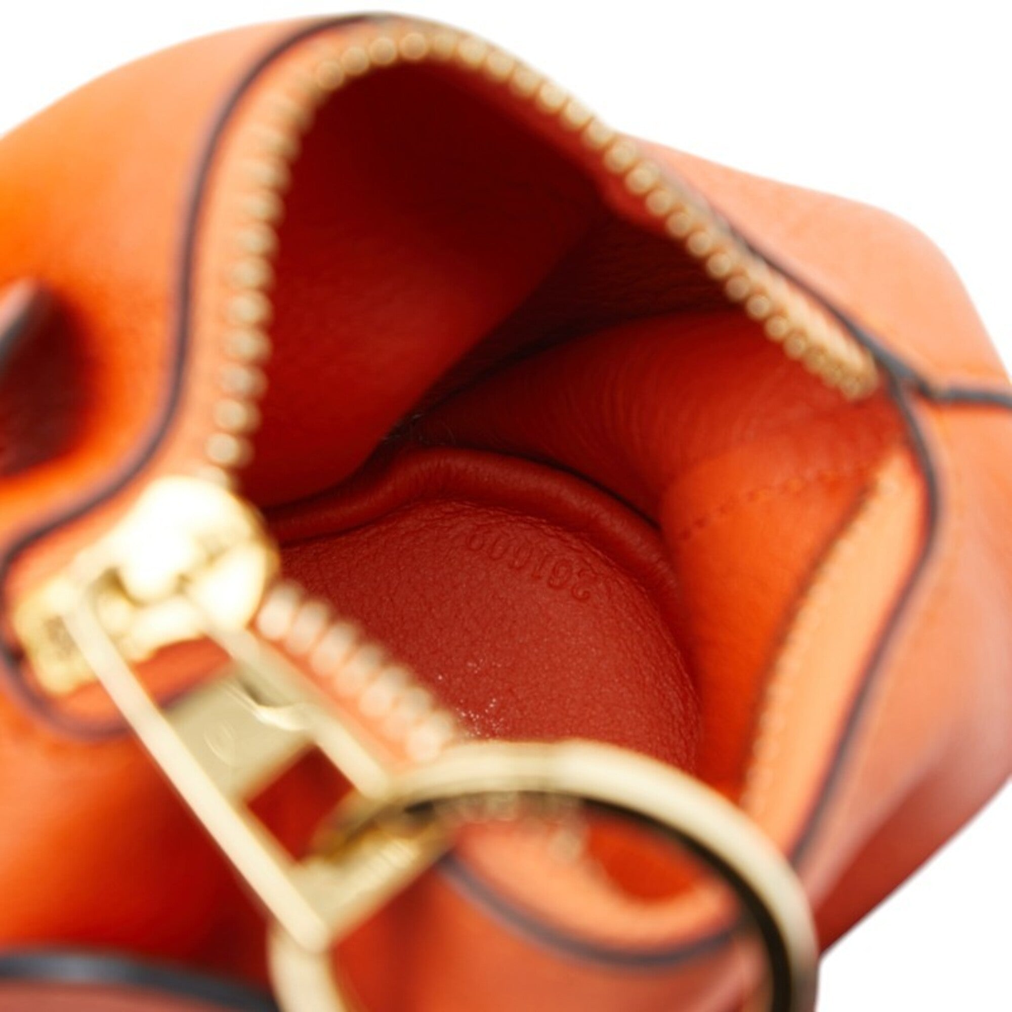 Loewe Orange Leather Coin Purse/Coin Case (Pre-Owned)