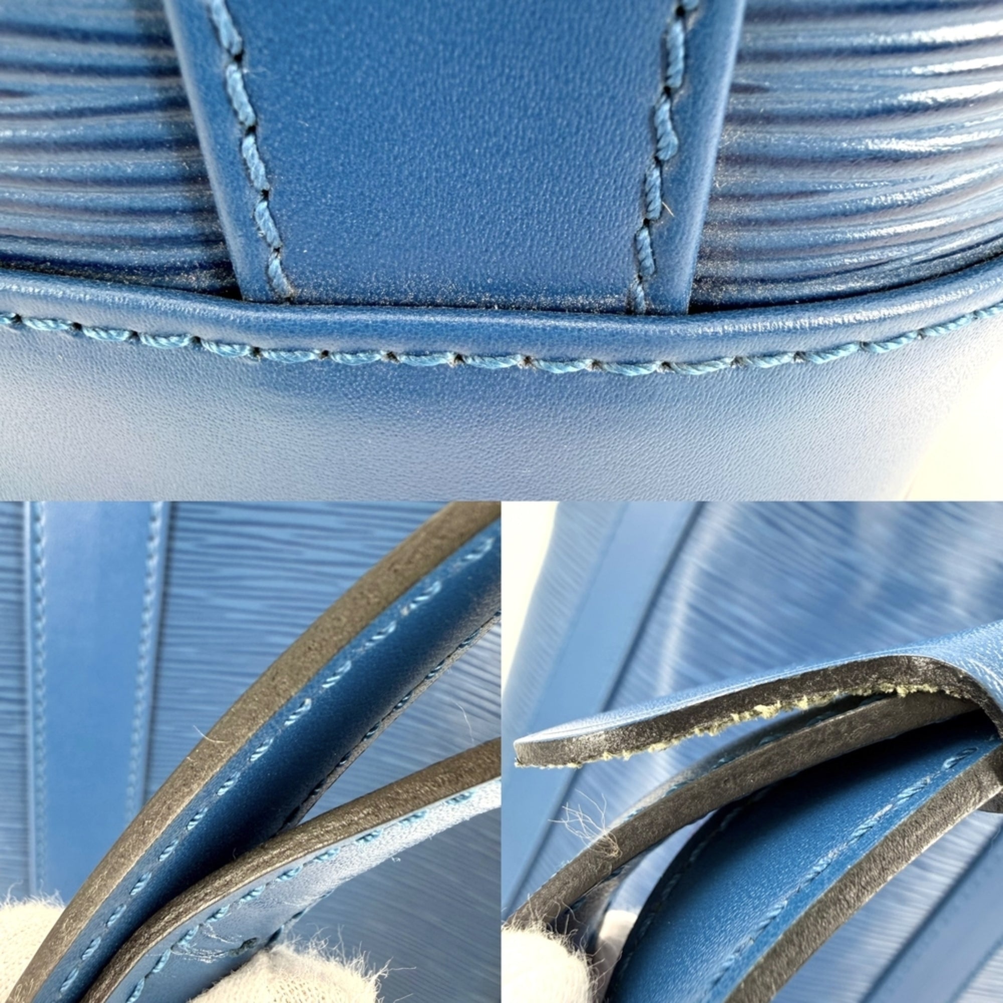 Louis Vuitton Blue Epi Leather Shoulder Bag (Pre-Owned)