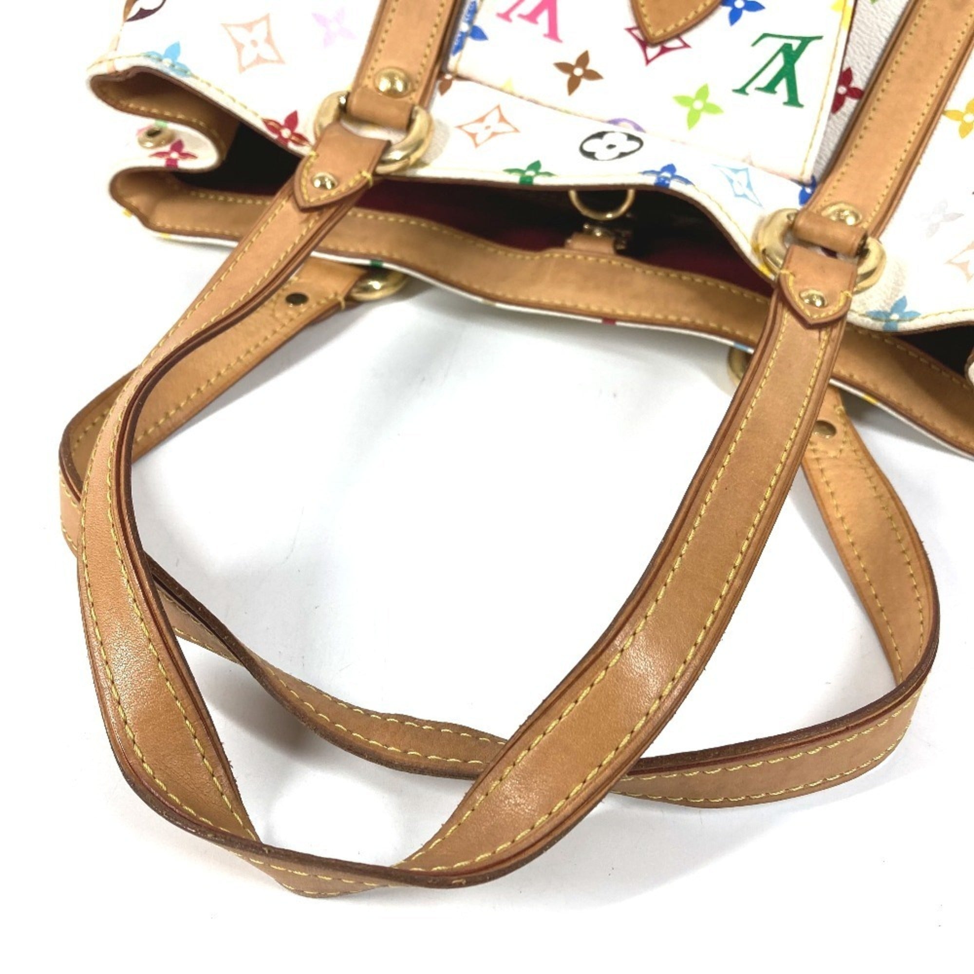 Louis Vuitton Blanc White Monogram Multicolore Shoulder Bag Tote Bag (Pre-Owned)