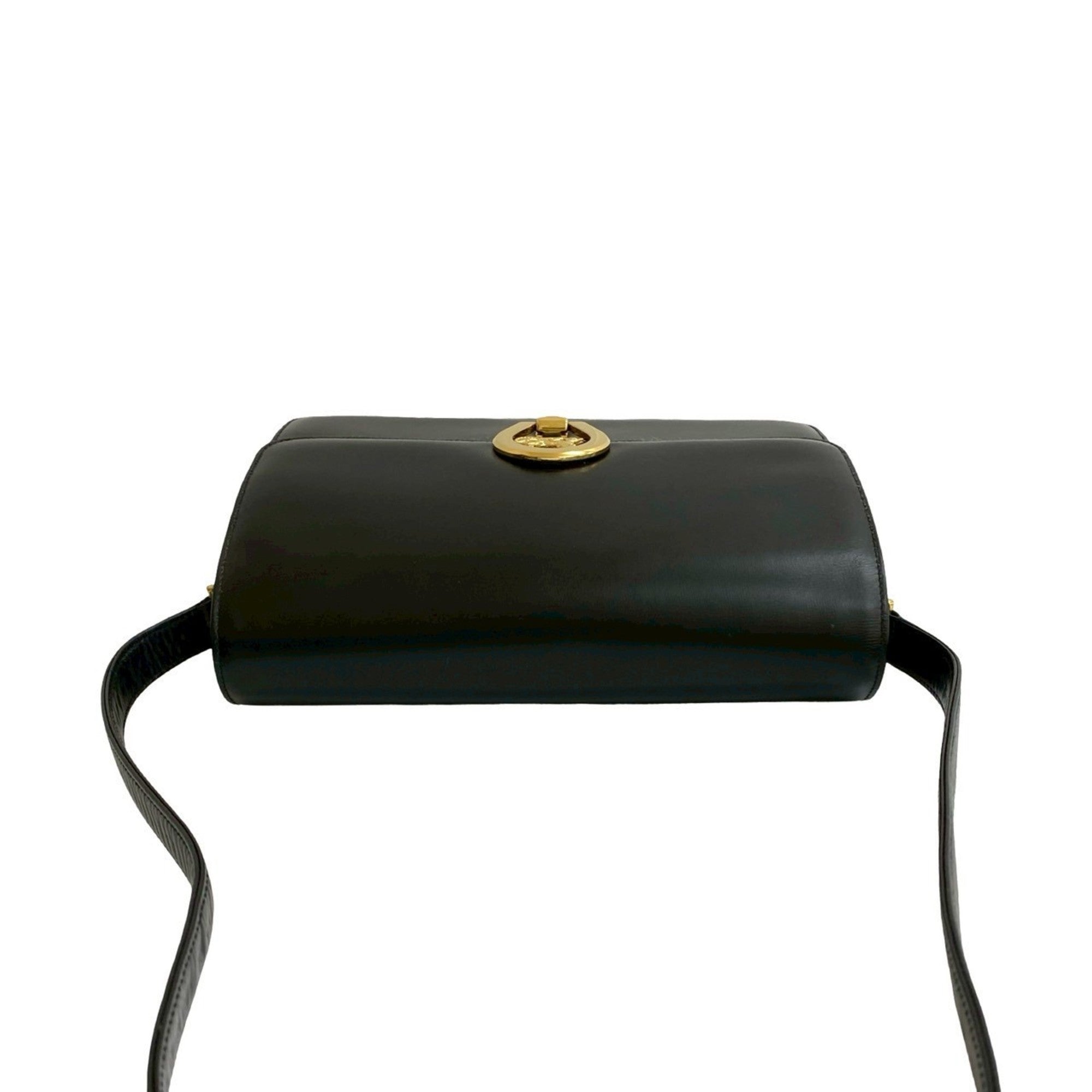 Celine Black Leather Pochette Shoulder Bag (Pre-Owned)