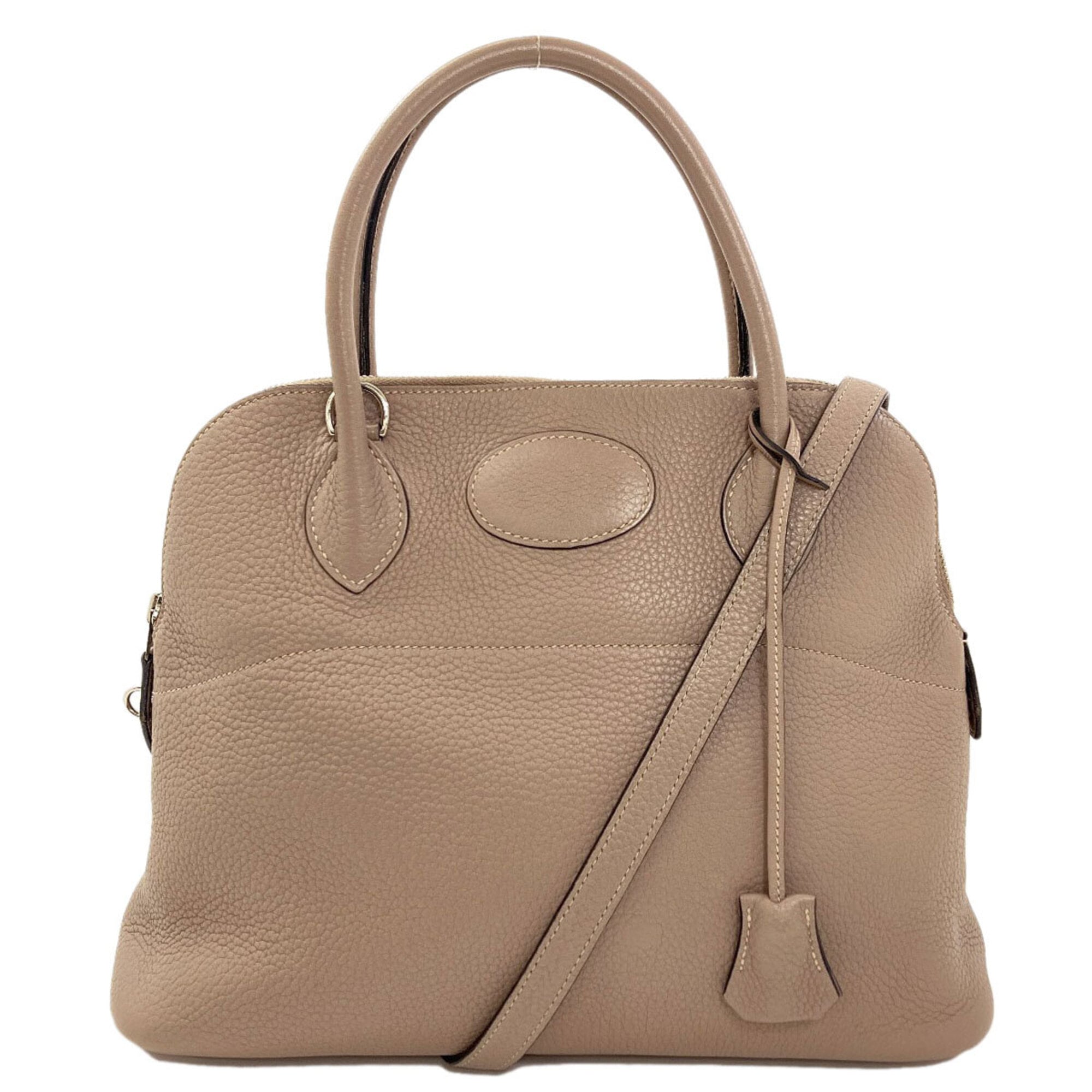 Hermes Taurillon Clemence Leather Handbag (Pre-Owned)