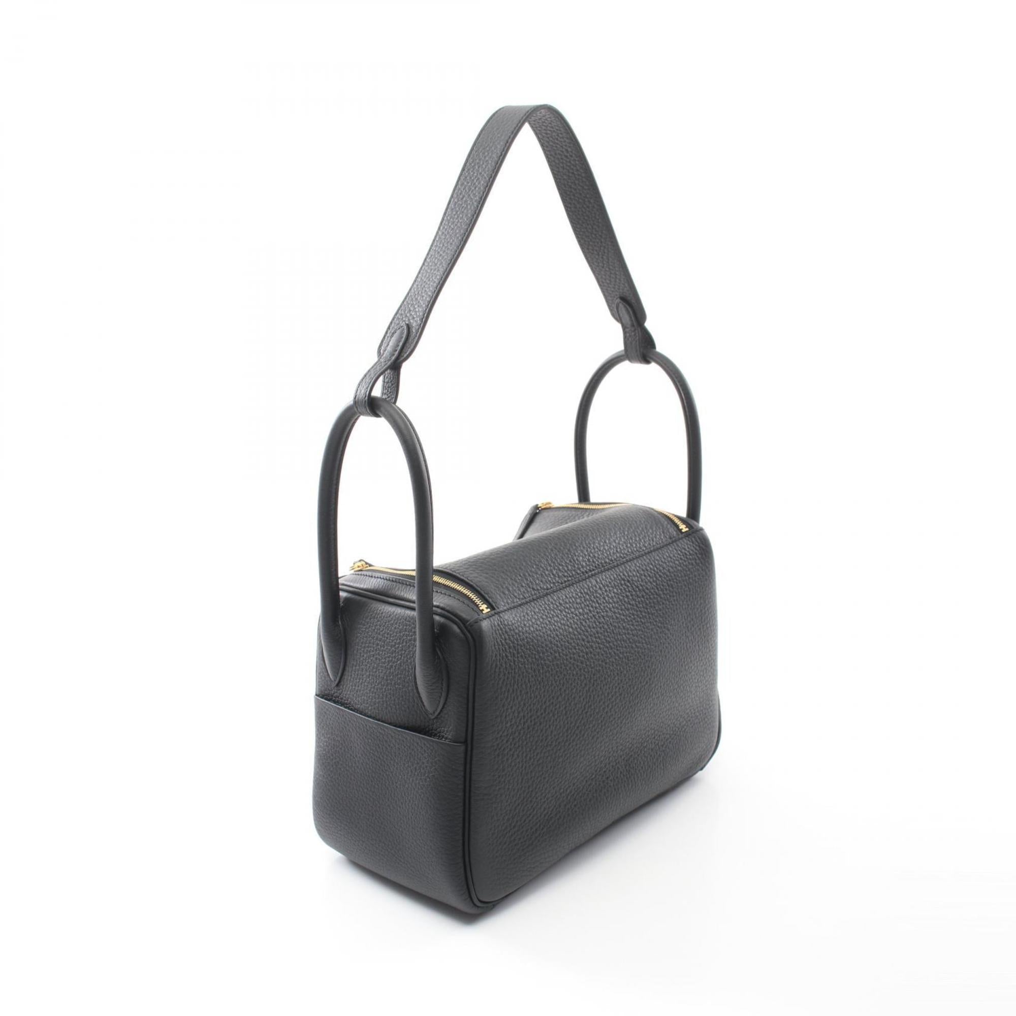 Hermes Black Taurillon Clemence Leather Shoulder Bag (Pre-Owned)