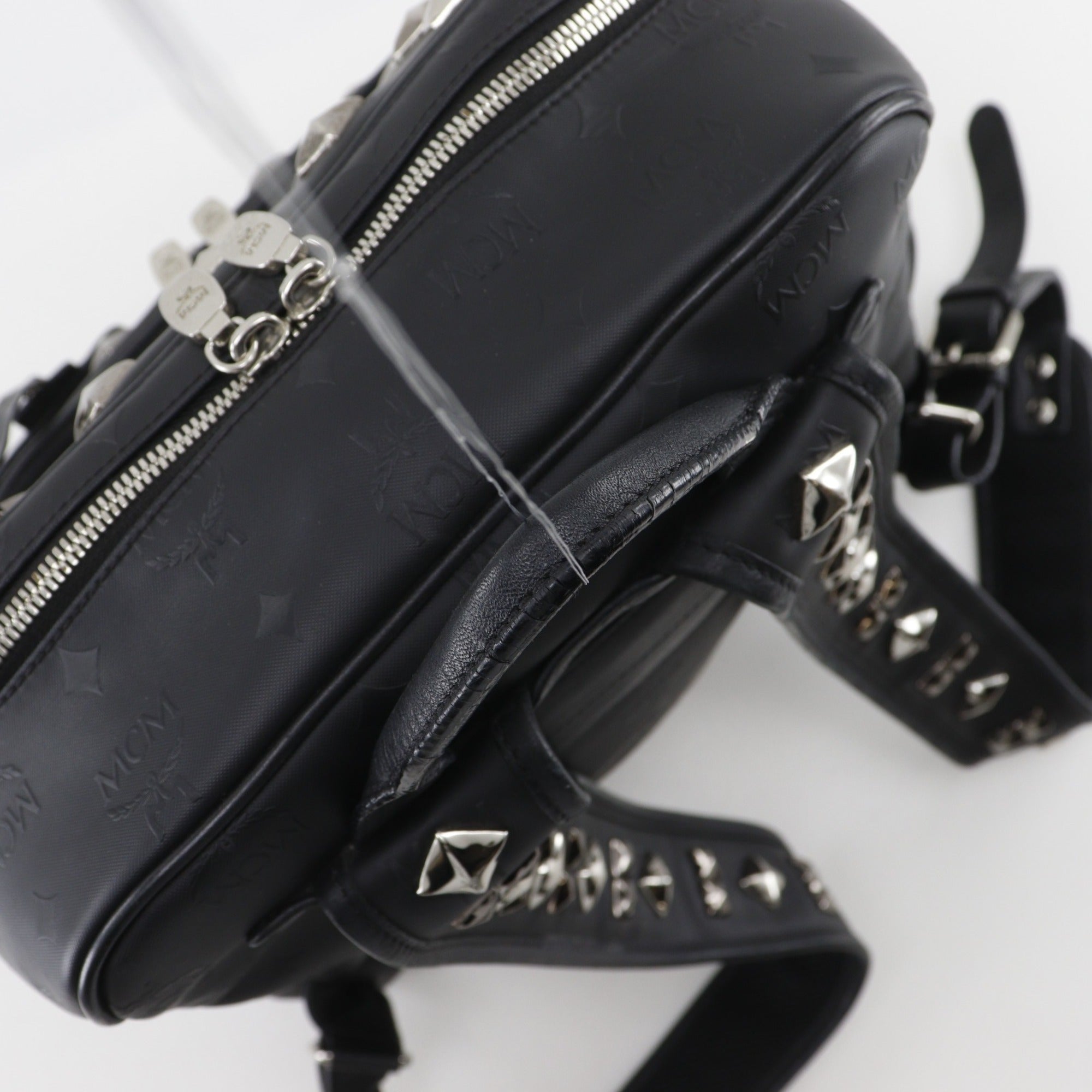 Mcm Black Pvc Backpack (Pre-Owned)