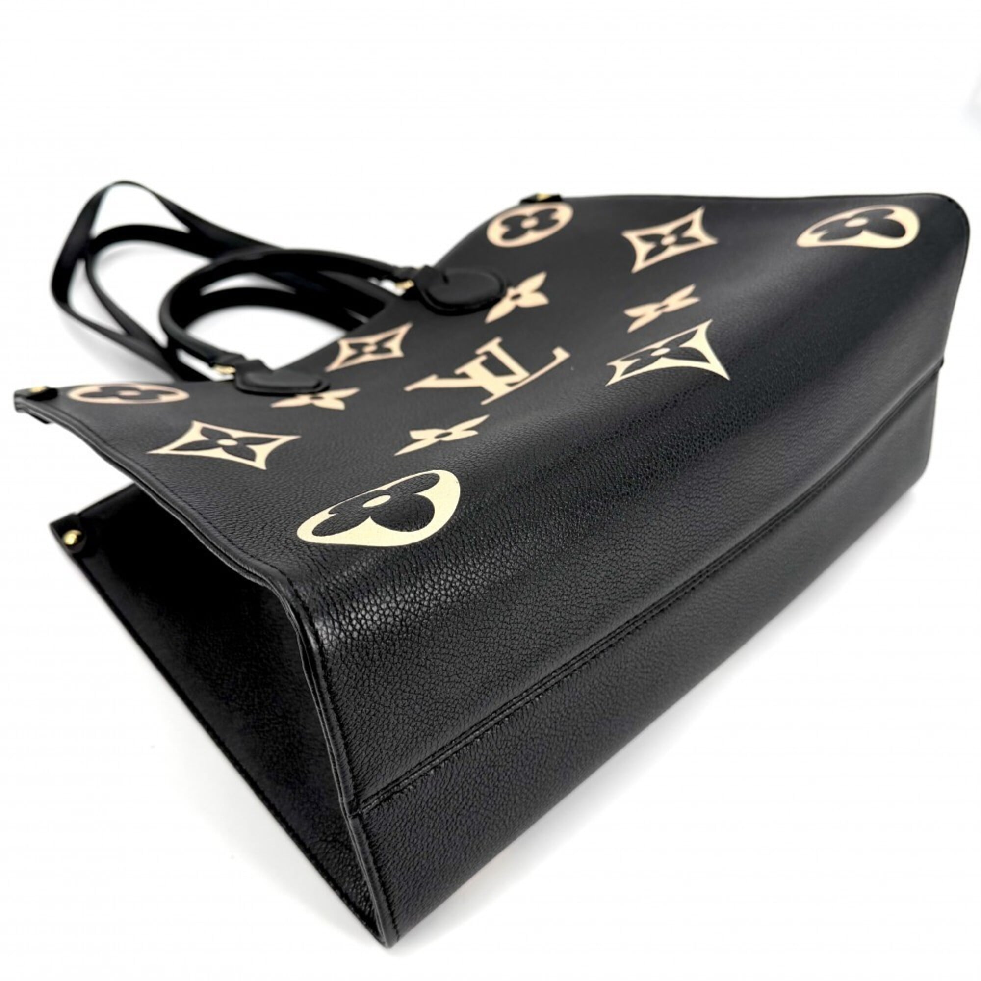 Louis Vuitton Monogram Empreinte Beige Black Monogram Empreinte Handbag Tote Bag (Pre-Owned)