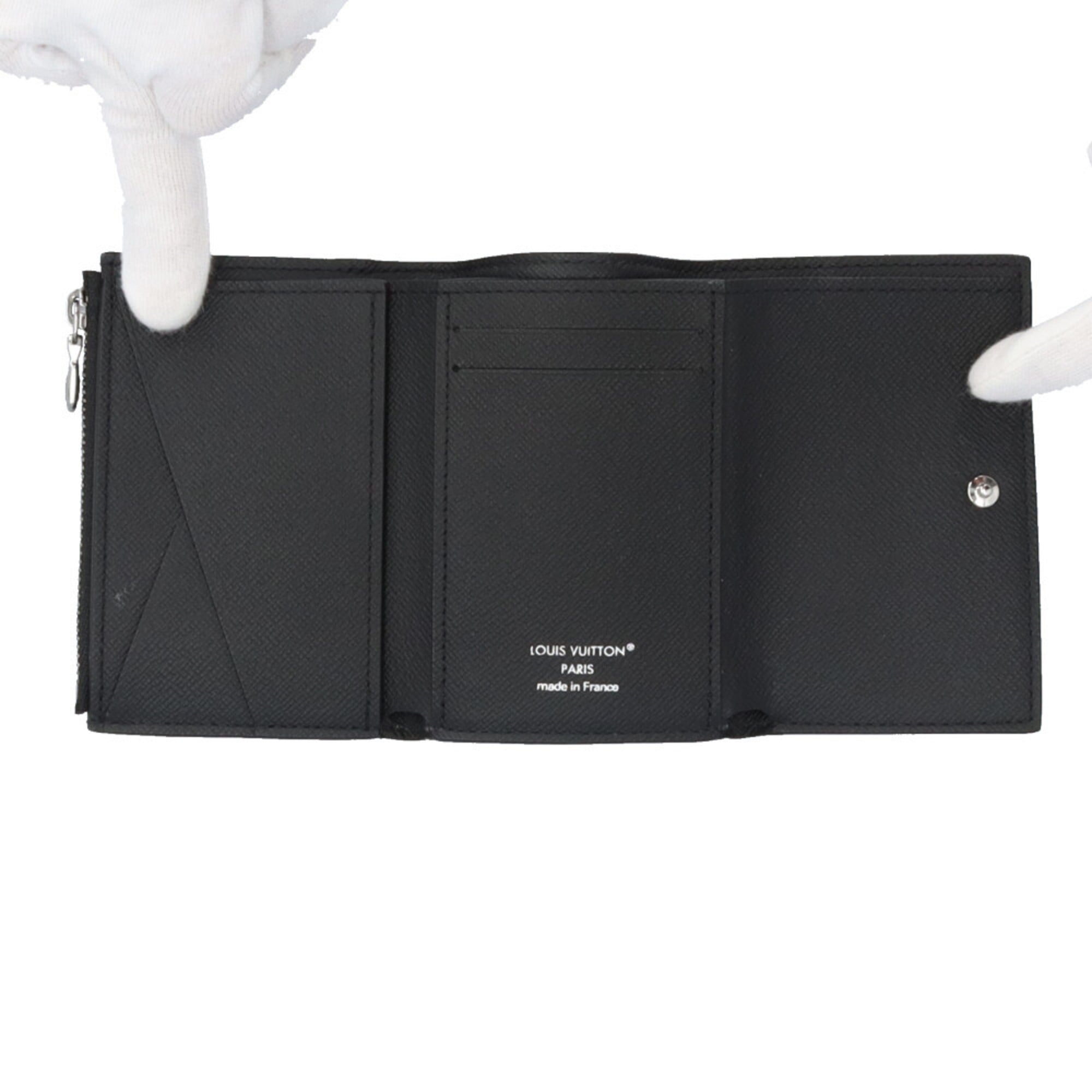 Louis Vuitton Black Monogram Eclipse Wallet (Tri-Fold) (Pre-Owned)