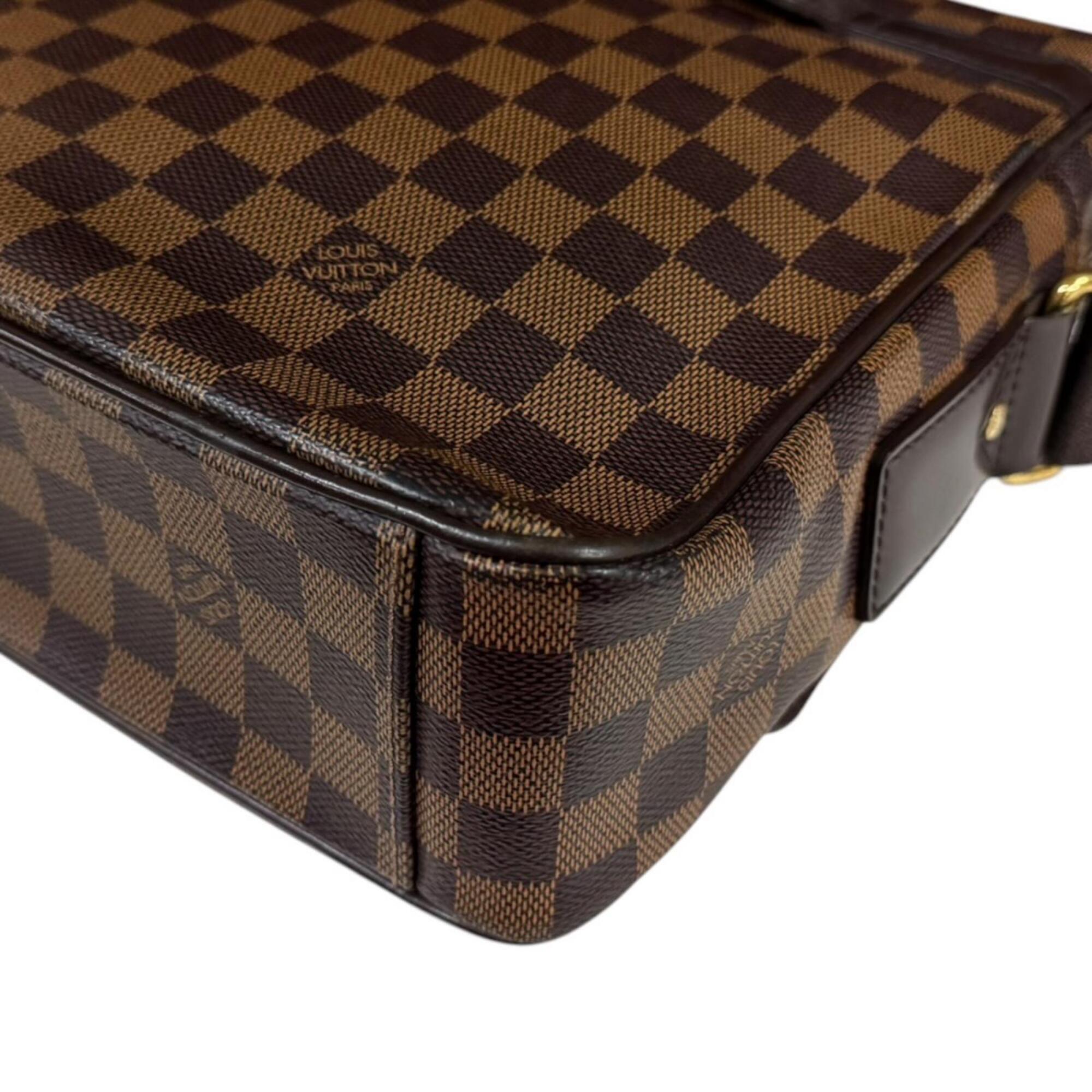 Louis Vuitton Damier Brown Damier Canvas Handbag Shoulder Bag (Pre-Owned)