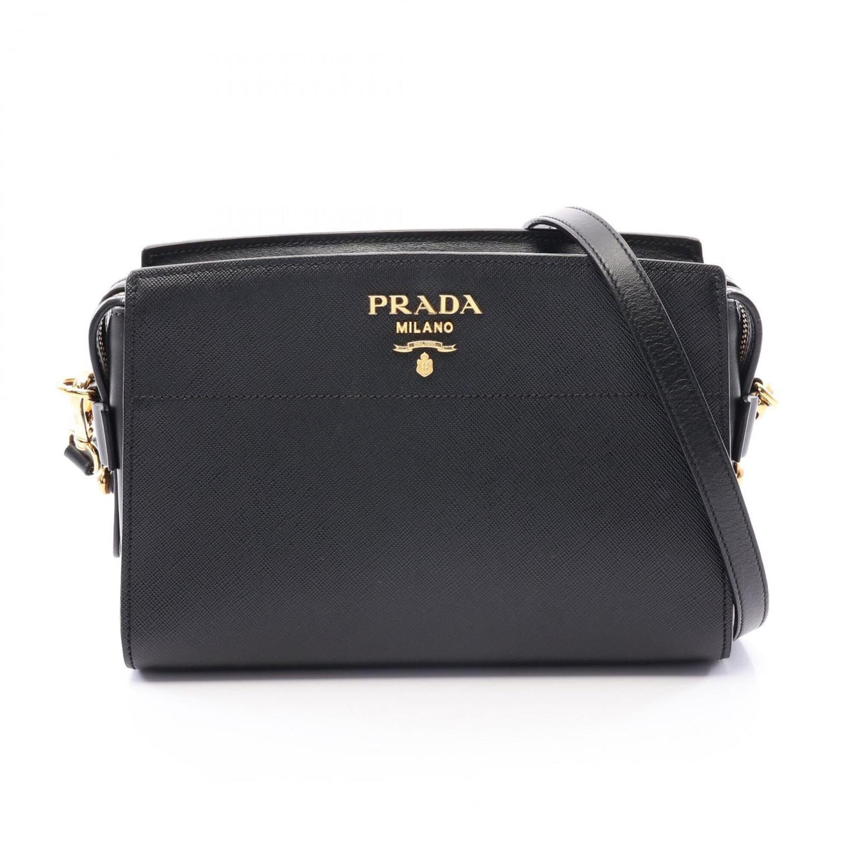 Prada Black Saffiano Handbag Shoulder Bag (Pre-Owned)
