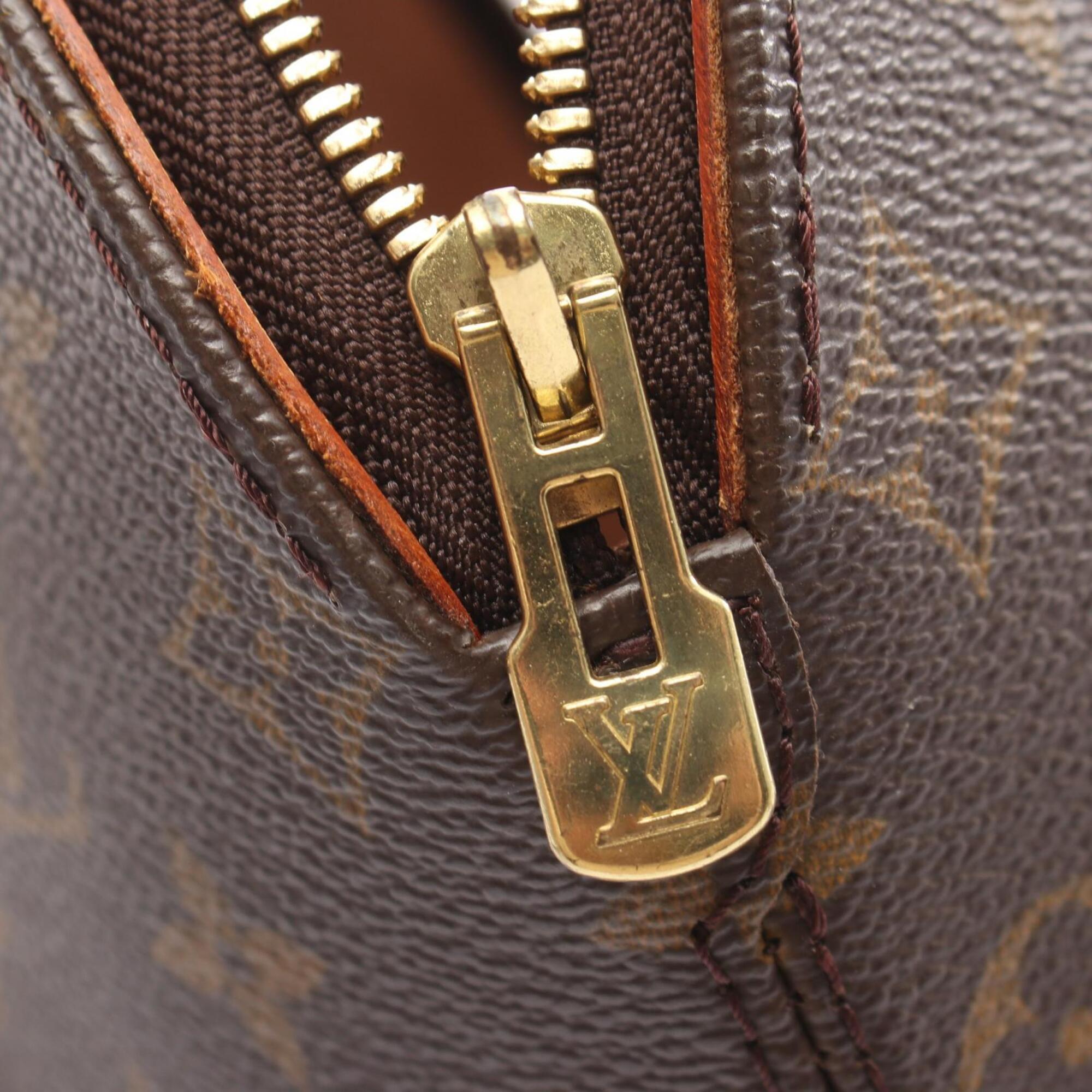 Louis Vuitton Brown Coated Canvas Pvc Monogram Leather Handbag (Pre-Owned)