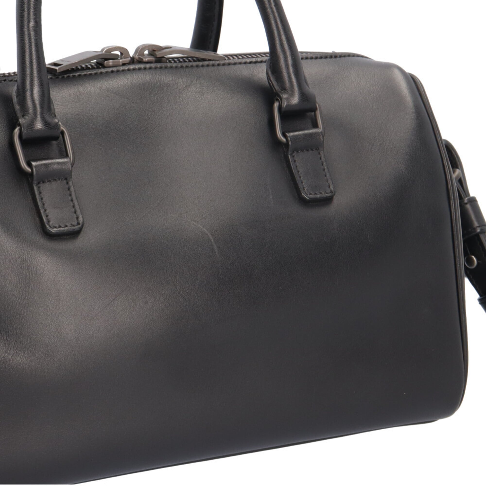 Saint Laurent Black Leather Shoulder Bag (Pre-Owned)