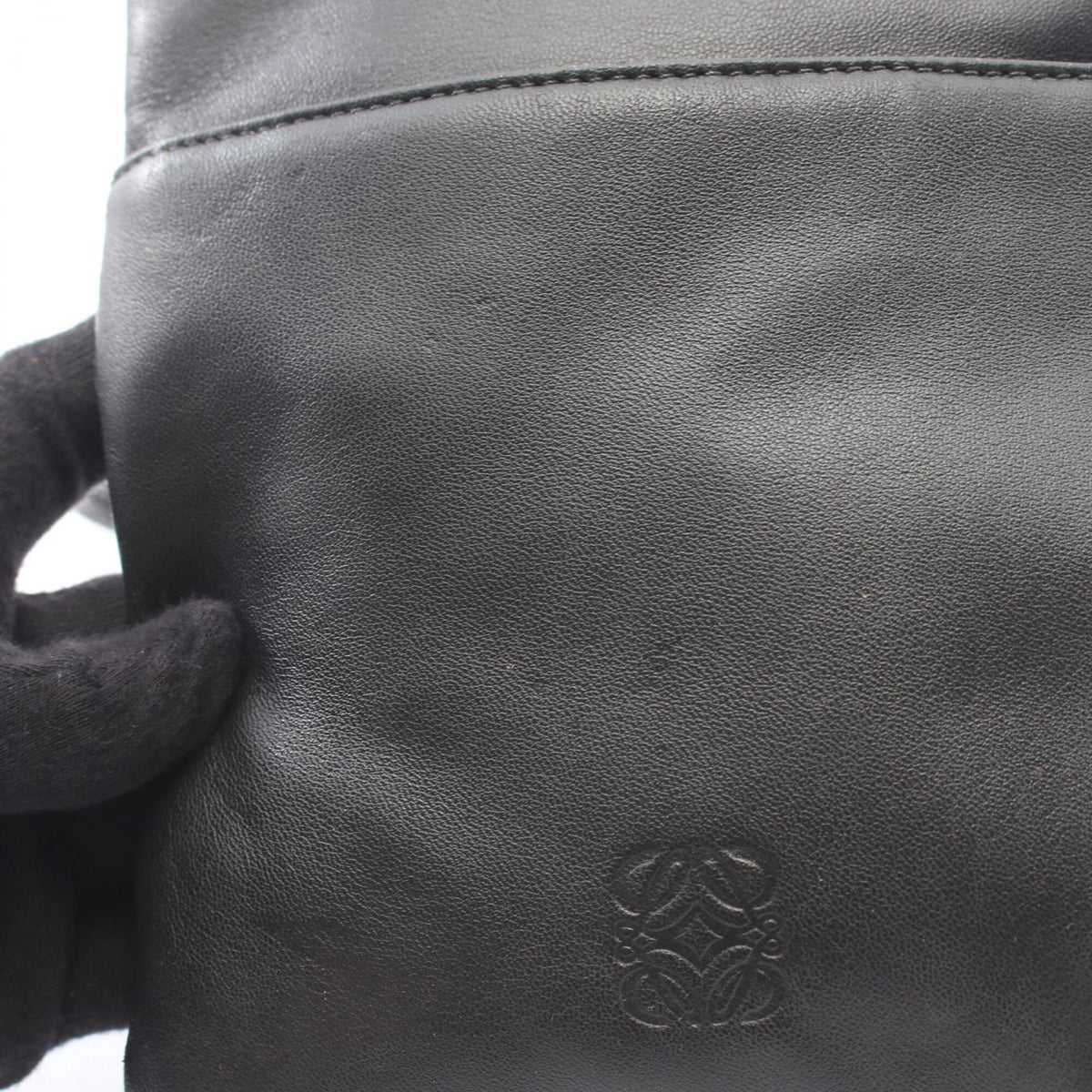 Loewe Black Leather Handbag Shoulder Bag (Pre-Owned)