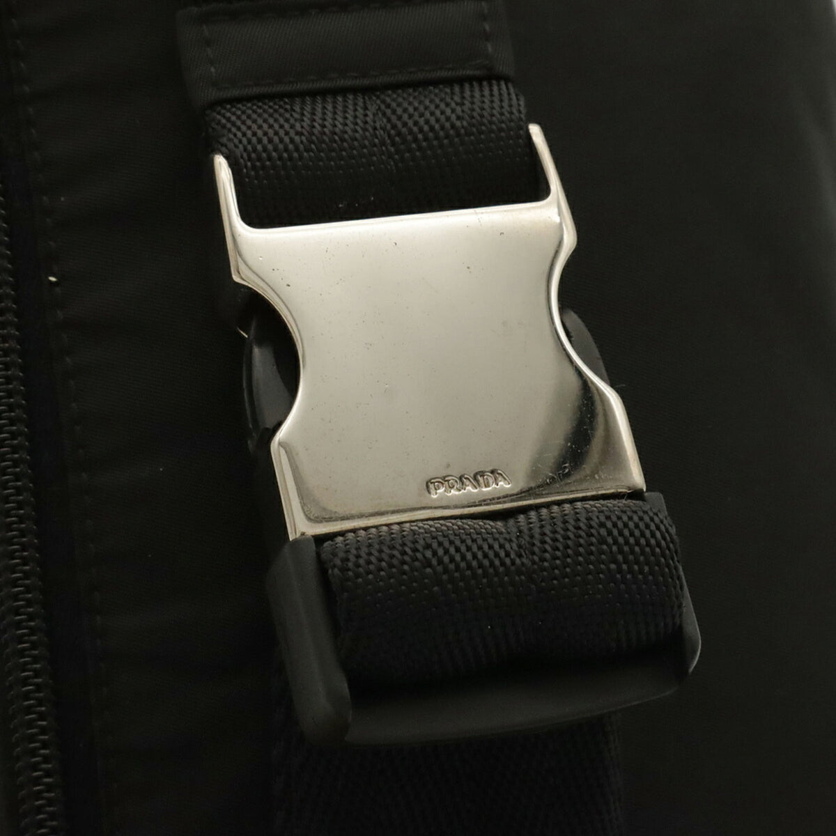 Prada Black Nylon Pouch Sling Bag (Pre-Owned)
