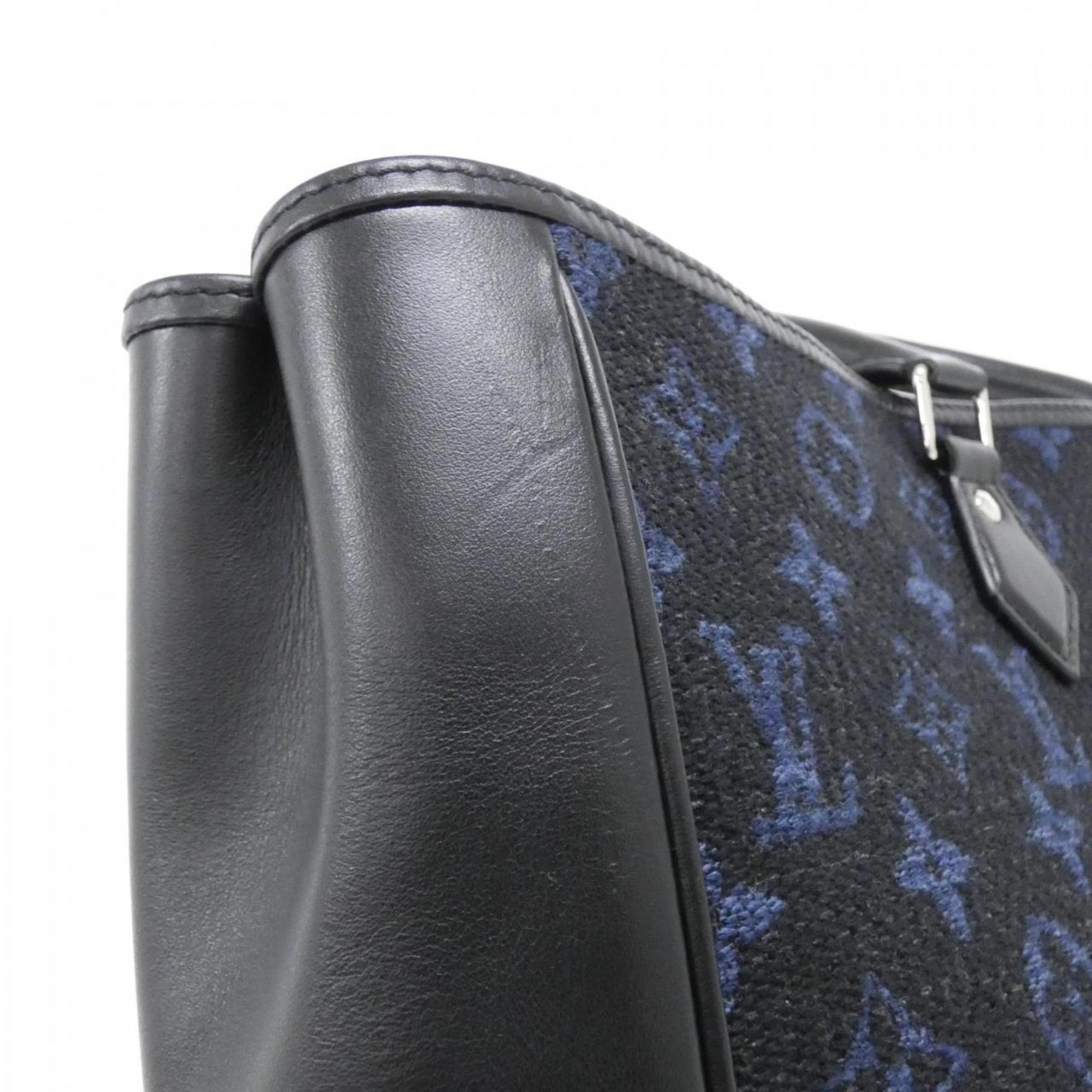 Louis Vuitton Blue Cobalt Jacquard Leather Handbag (Pre-Owned)