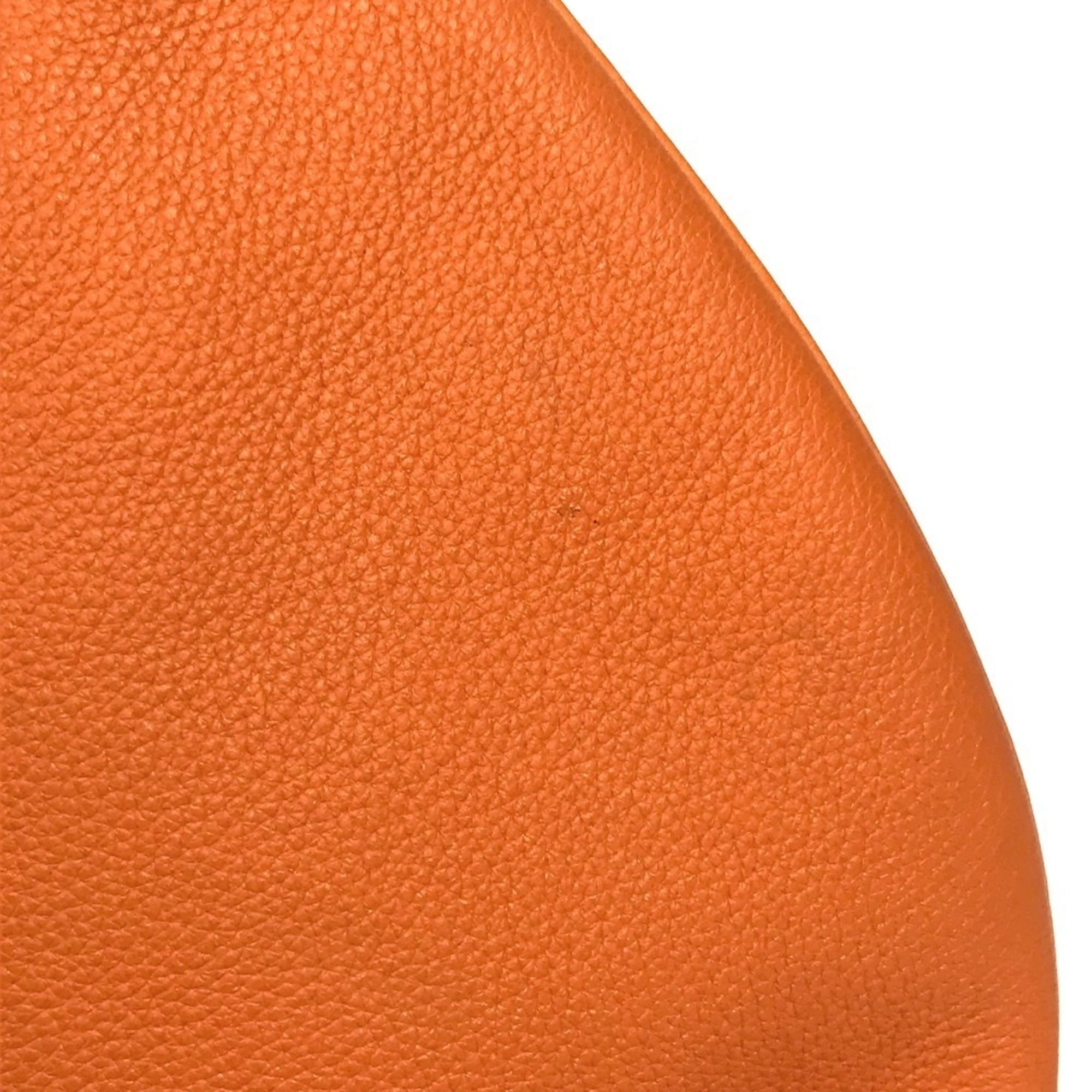 Hermes Orange Leather Shoulder Bag (Pre-Owned)