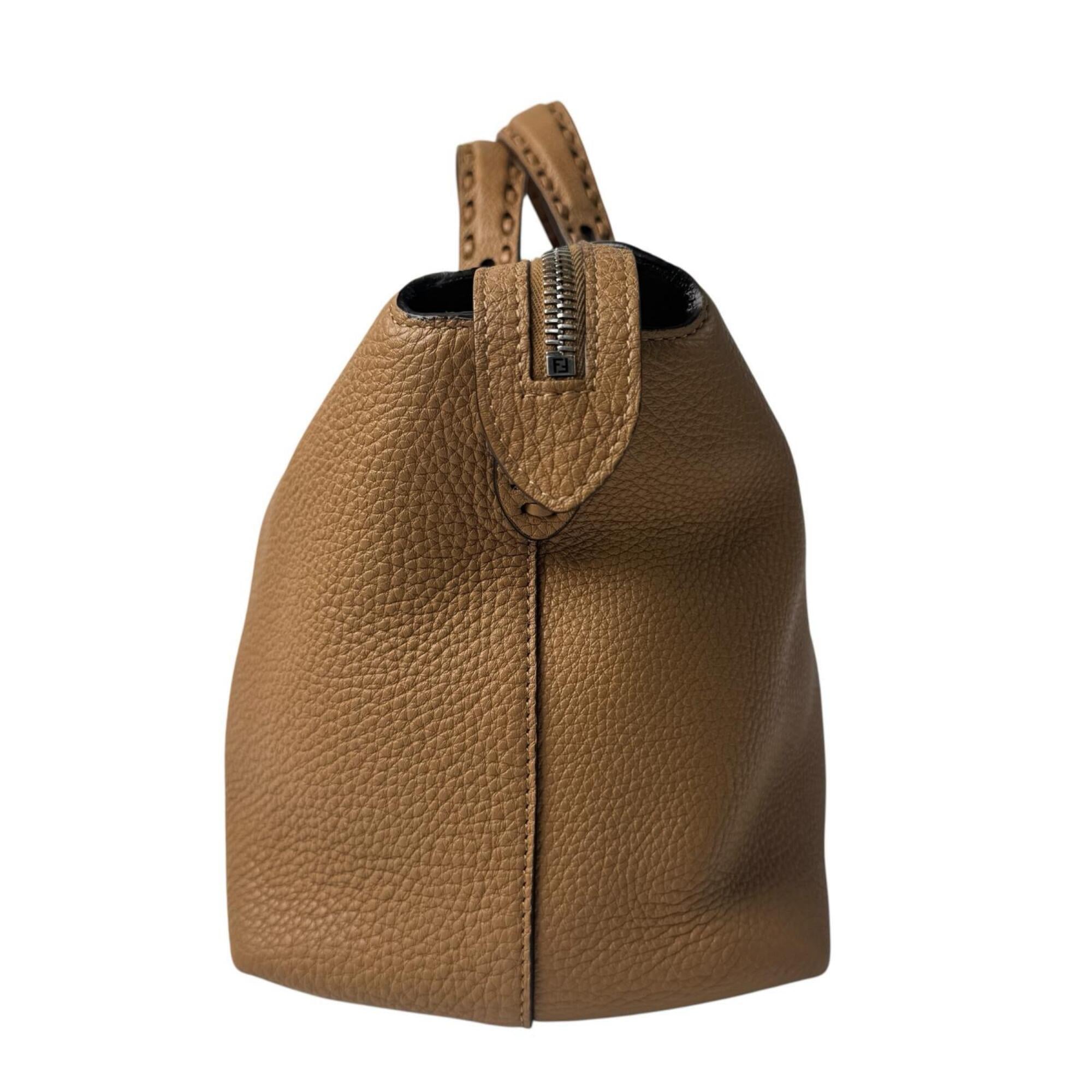 Fendi Brown Leather Handbag Shoulder Bag (Pre-Owned)
