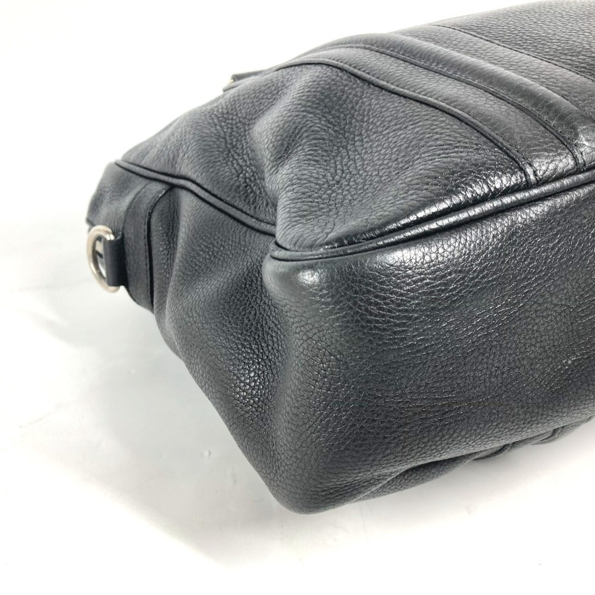 Gucci Black Leather Handbag Shoulder Bag (Pre-Owned)