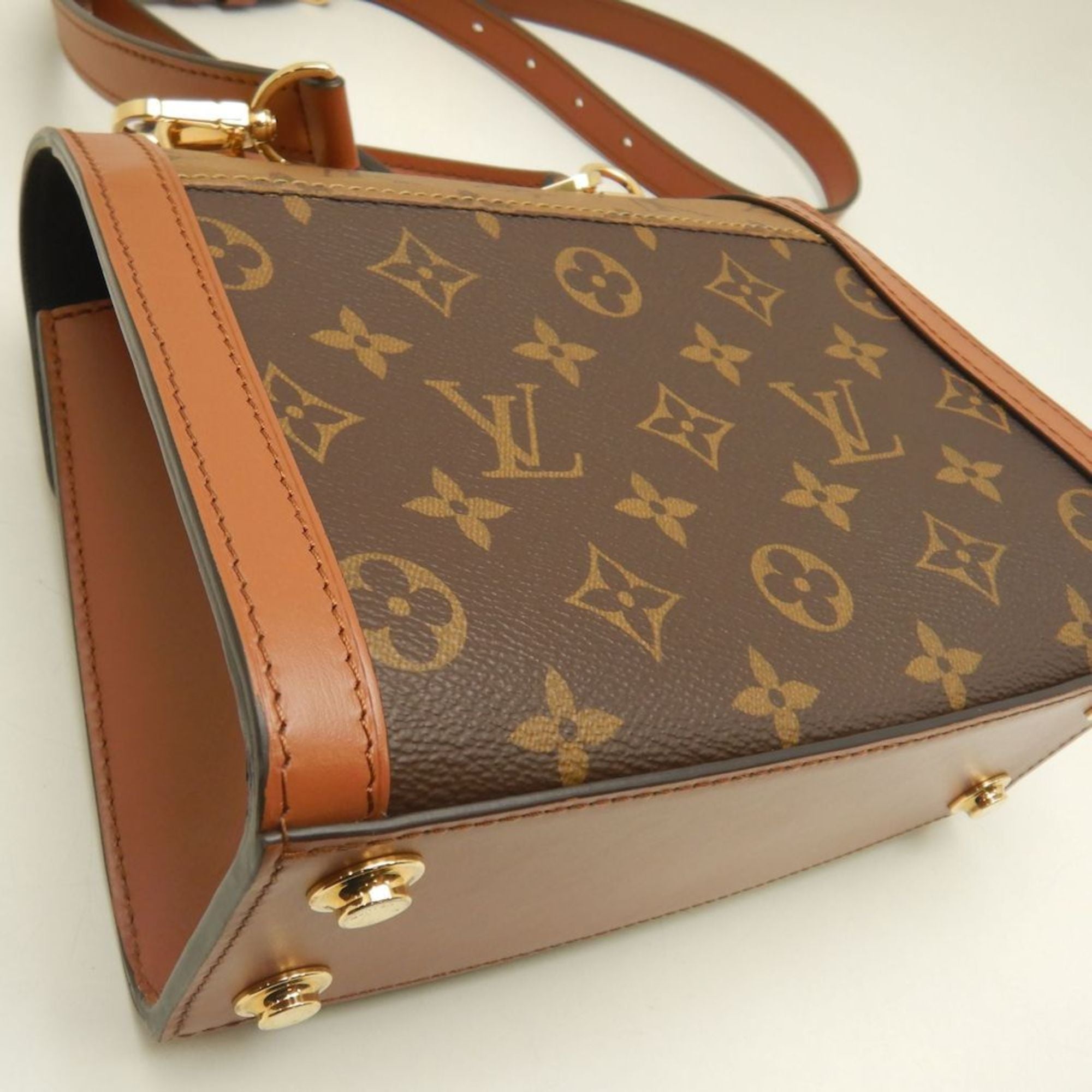 Louis Vuitton Monogram Reverse Brown Pvc Leather Handbag (Pre-Owned)