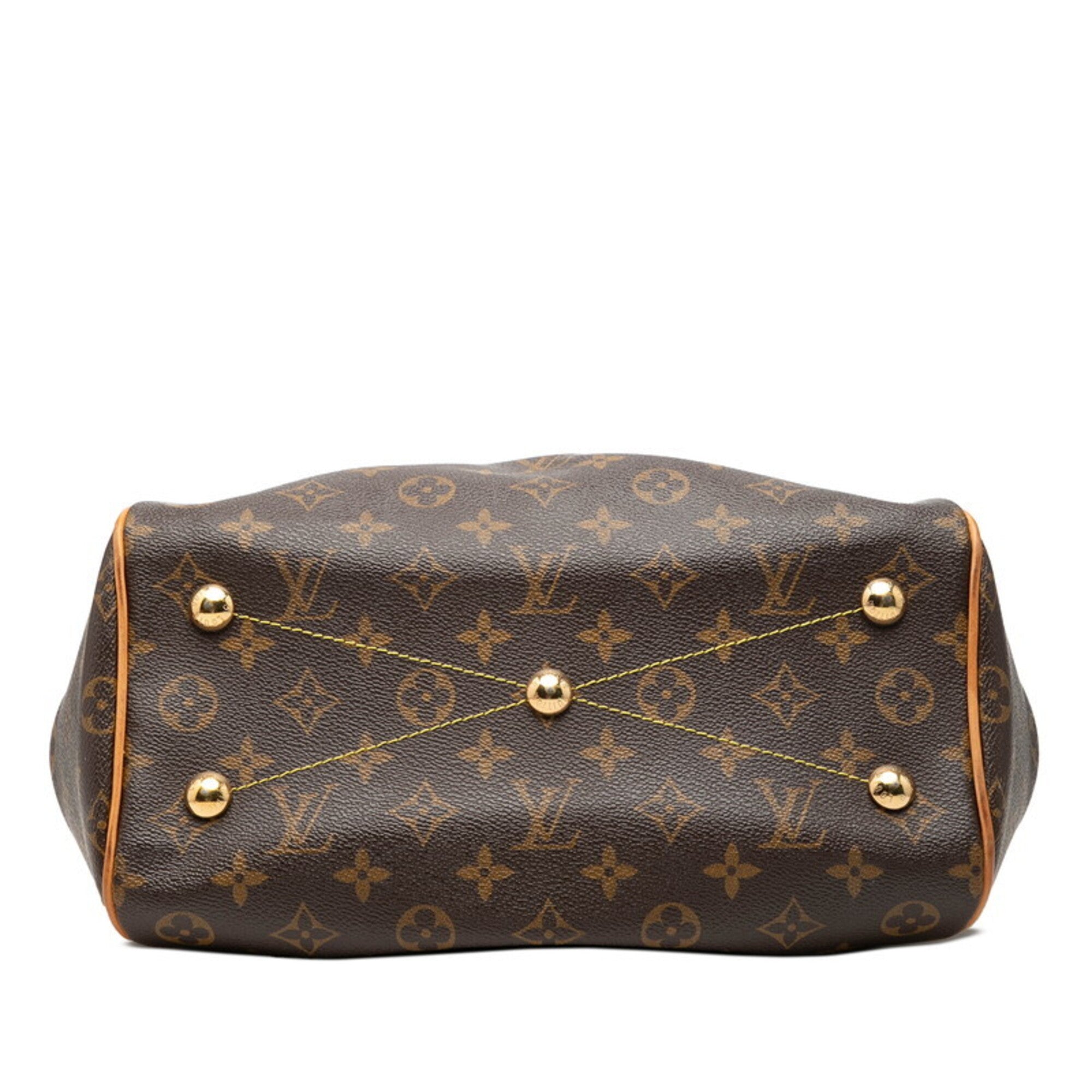 Louis Vuitton Brown Pvc Leather Handbag (Pre-Owned)