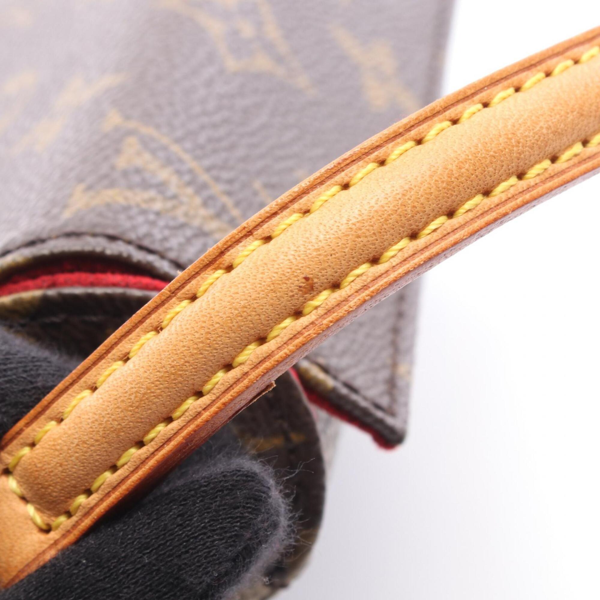 Louis Vuitton Brown Monogram Pvc Coated Canvas Leather Handbag (Pre-Owned)